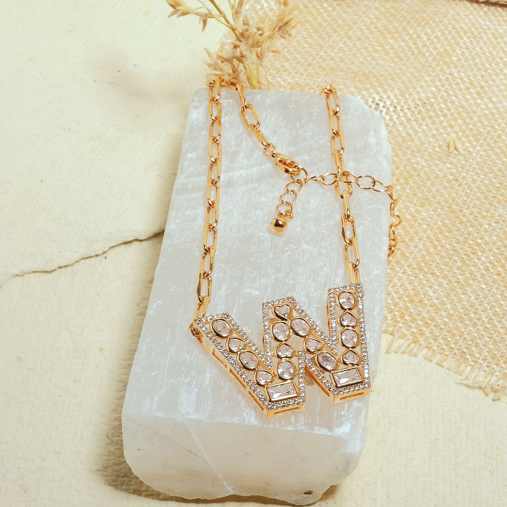 The Studded Initial Link Chain