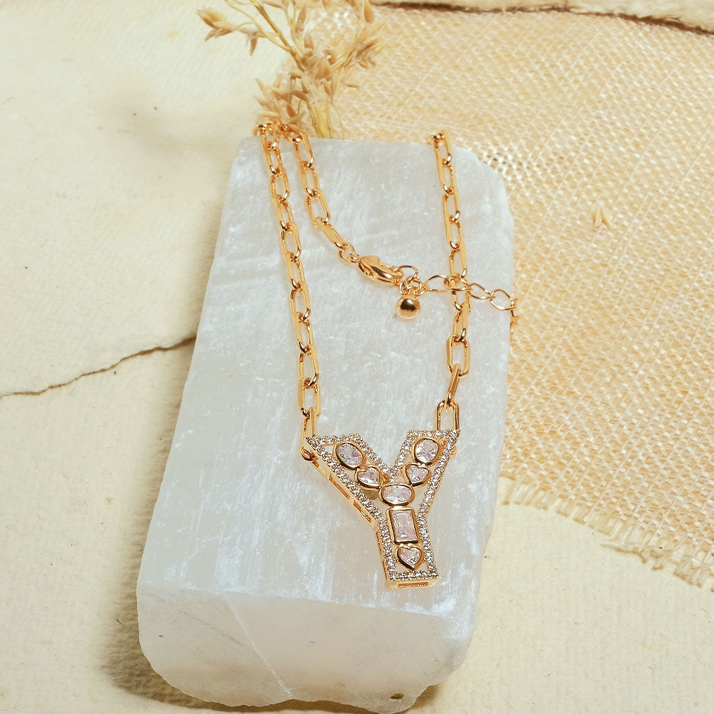 The Studded Initial Link Chain