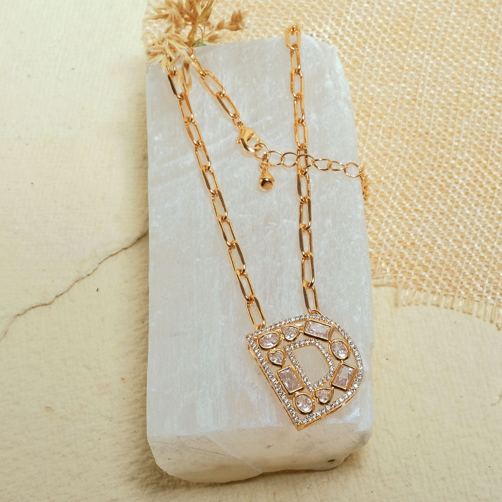 The Studded Initial Link Chain