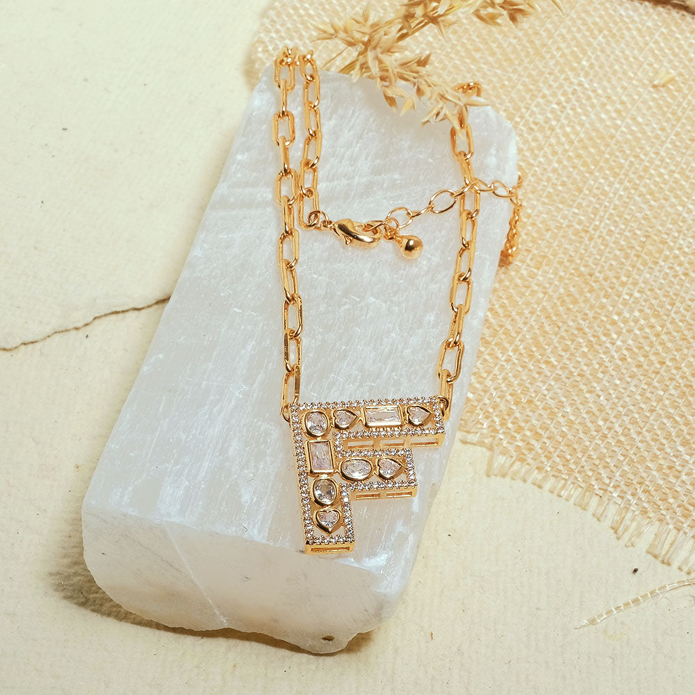The Studded Initial Link Chain
