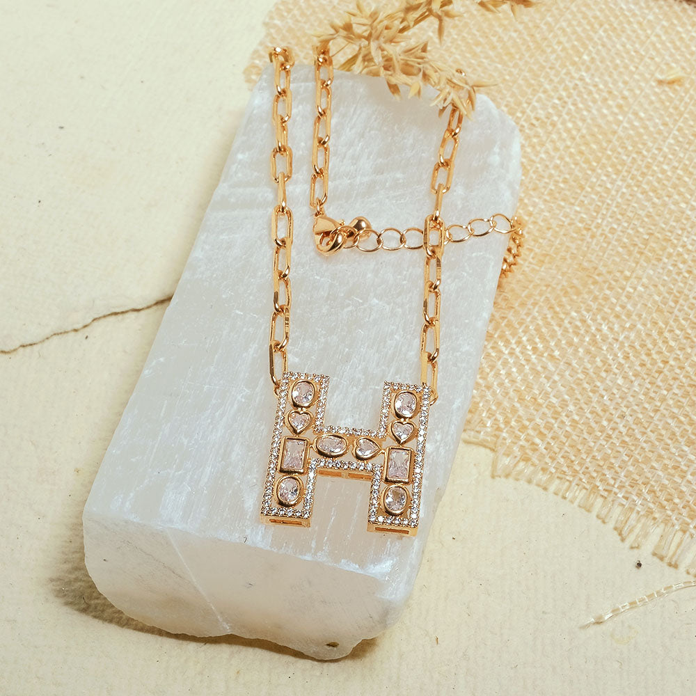 The Studded Initial Link Chain