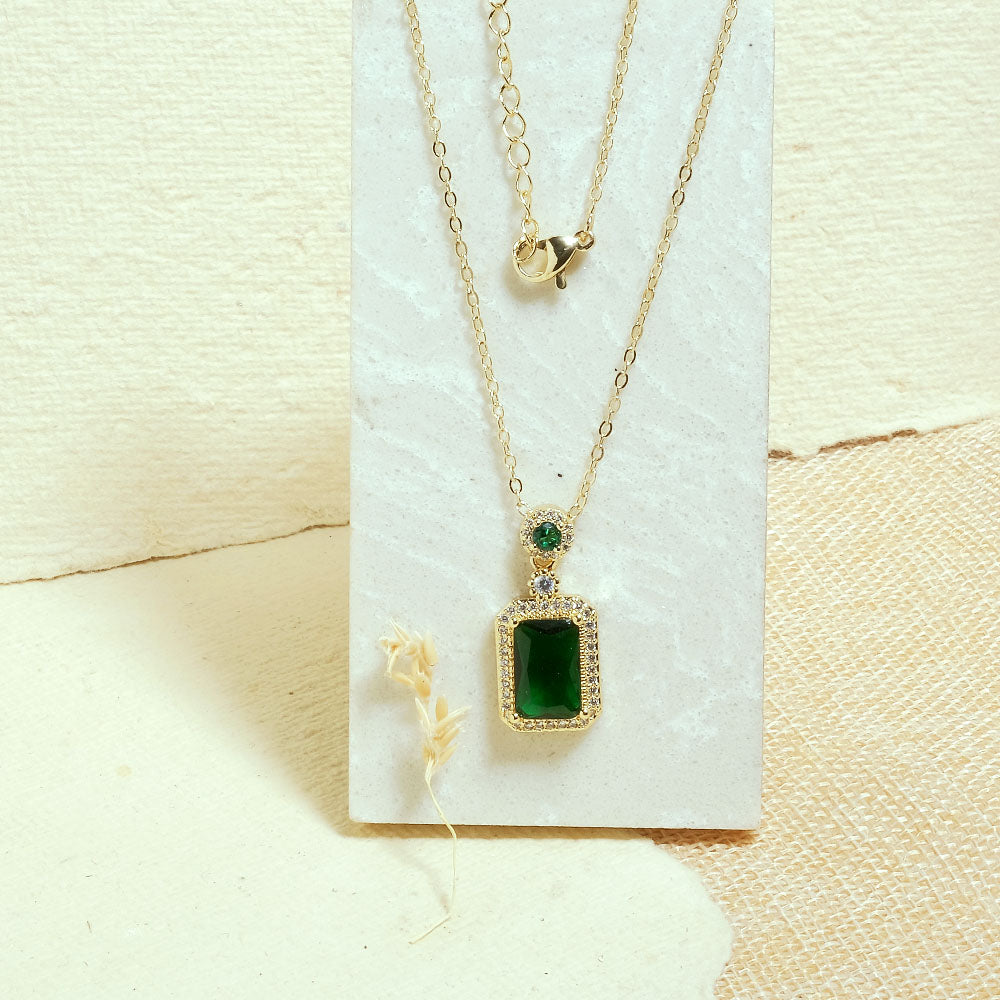 Emerald Stone Necklace