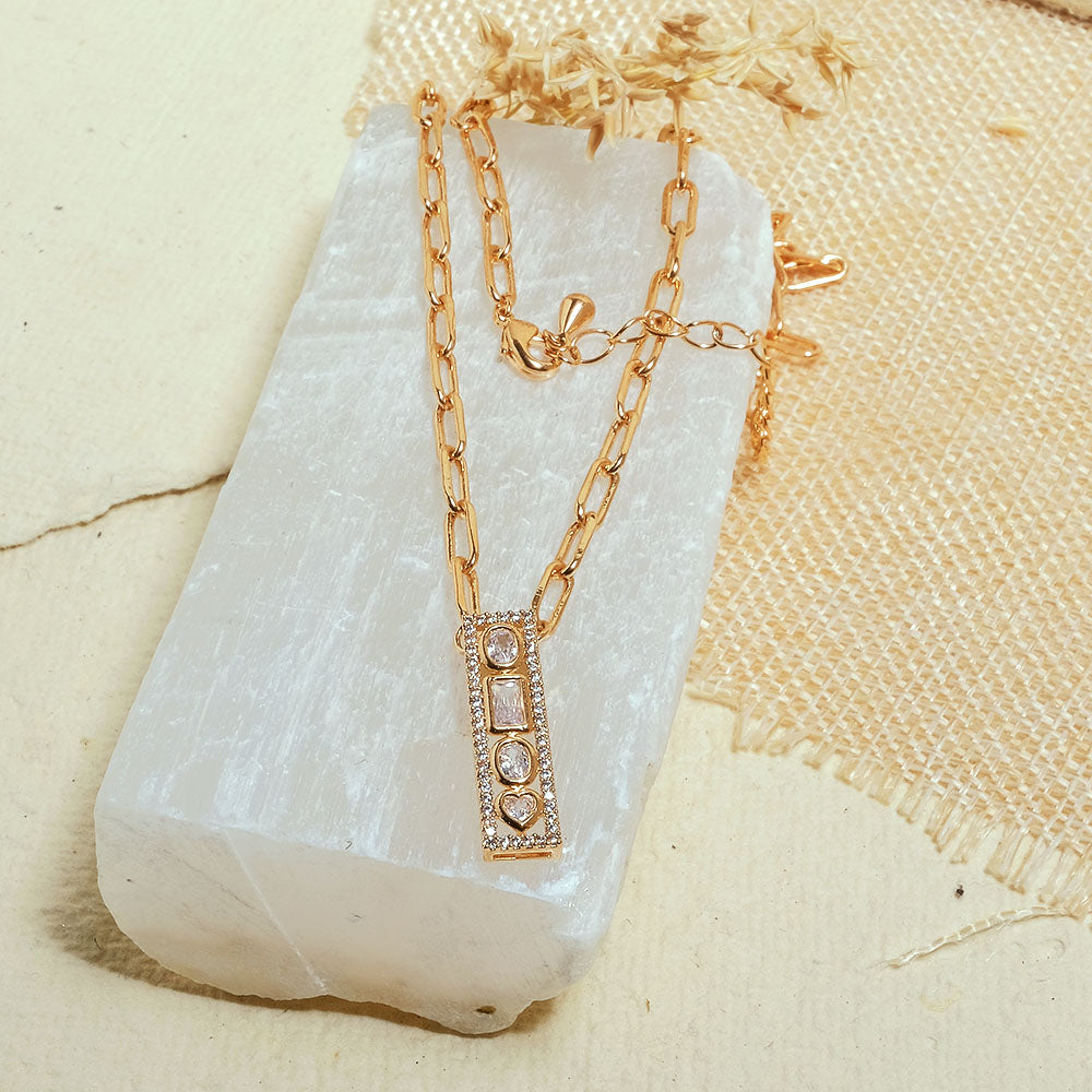 The Studded Initial Link Chain