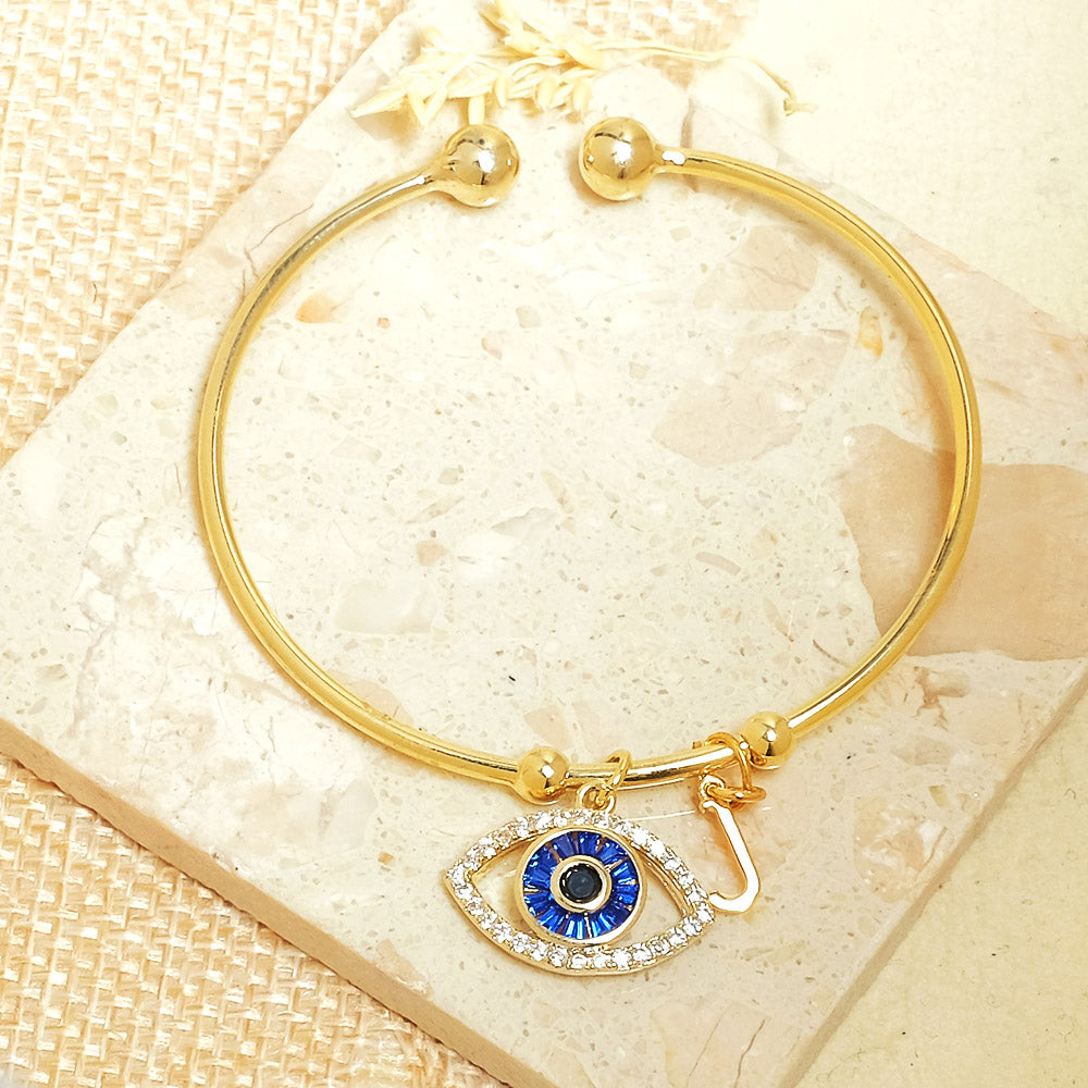 Personalized Evil Eye Bracelet (With Initial)