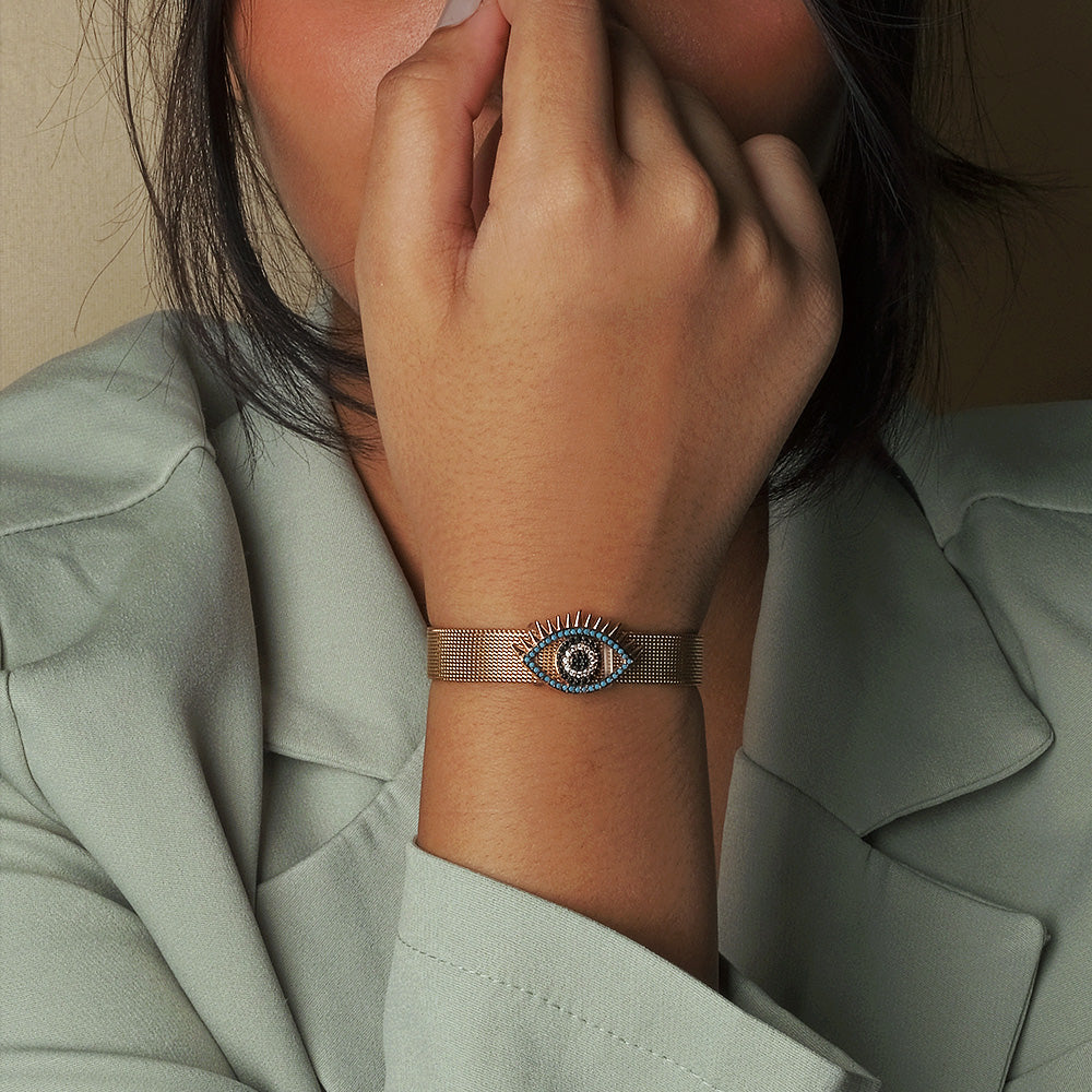 Eye-Shaped Evil Eye Watch Belt