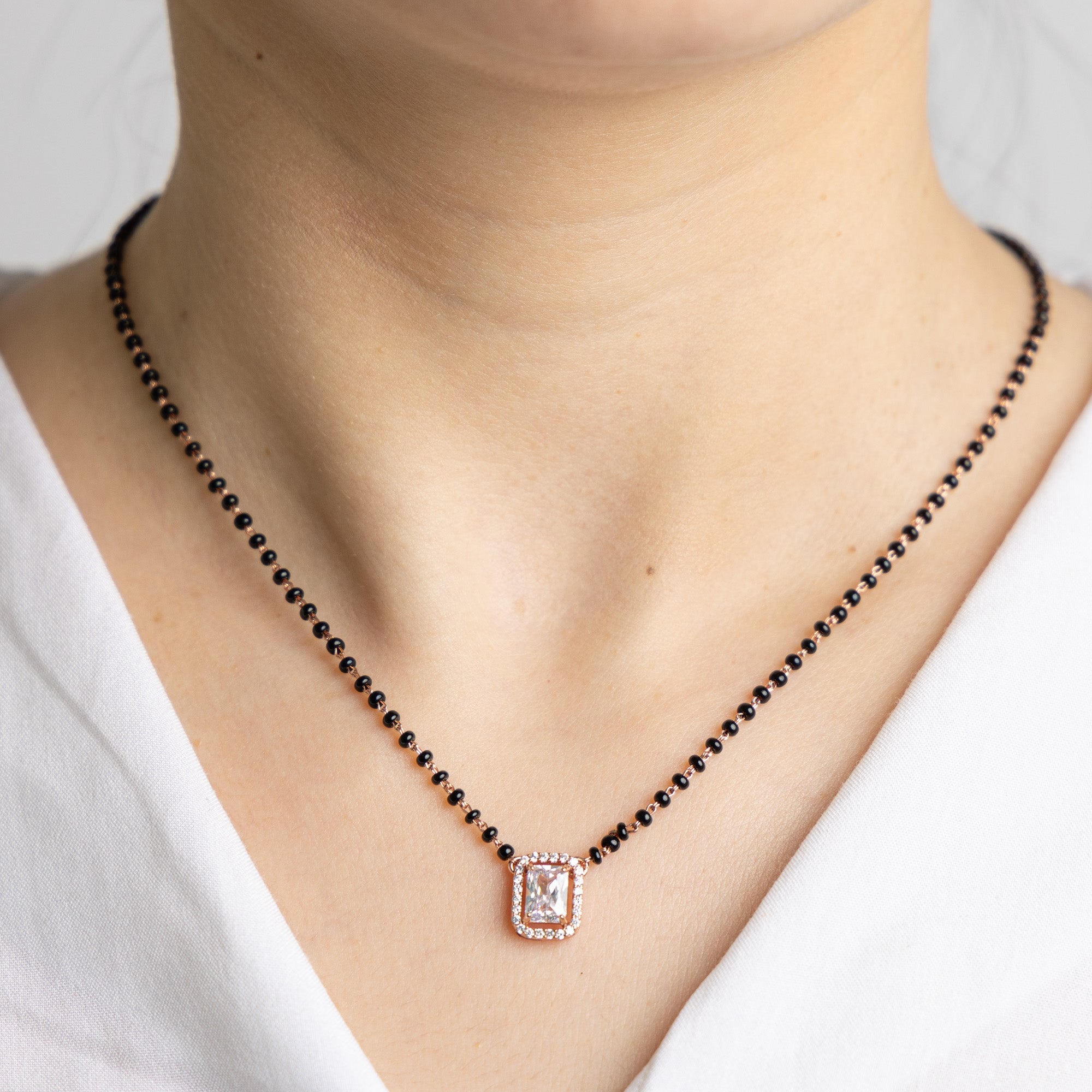 Diamond Mangalsutra Necklace - Upakarna Jewelry