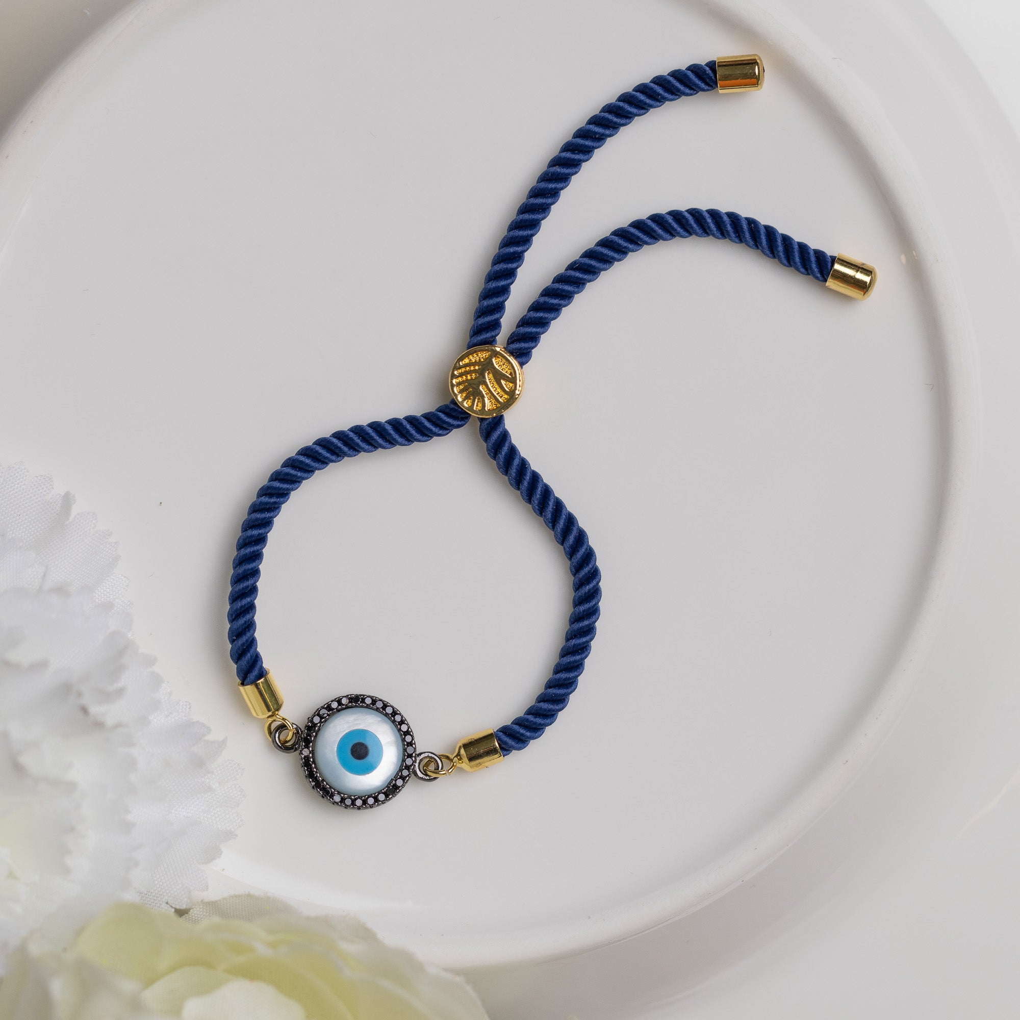Evil Eye Bracelet - Edition 5 - Upakarna Evil Eye Bracelet - Edition 5 Round Evil Eye (small) Black(Default) Bracelet Drawstring bracelets Evil eye 33