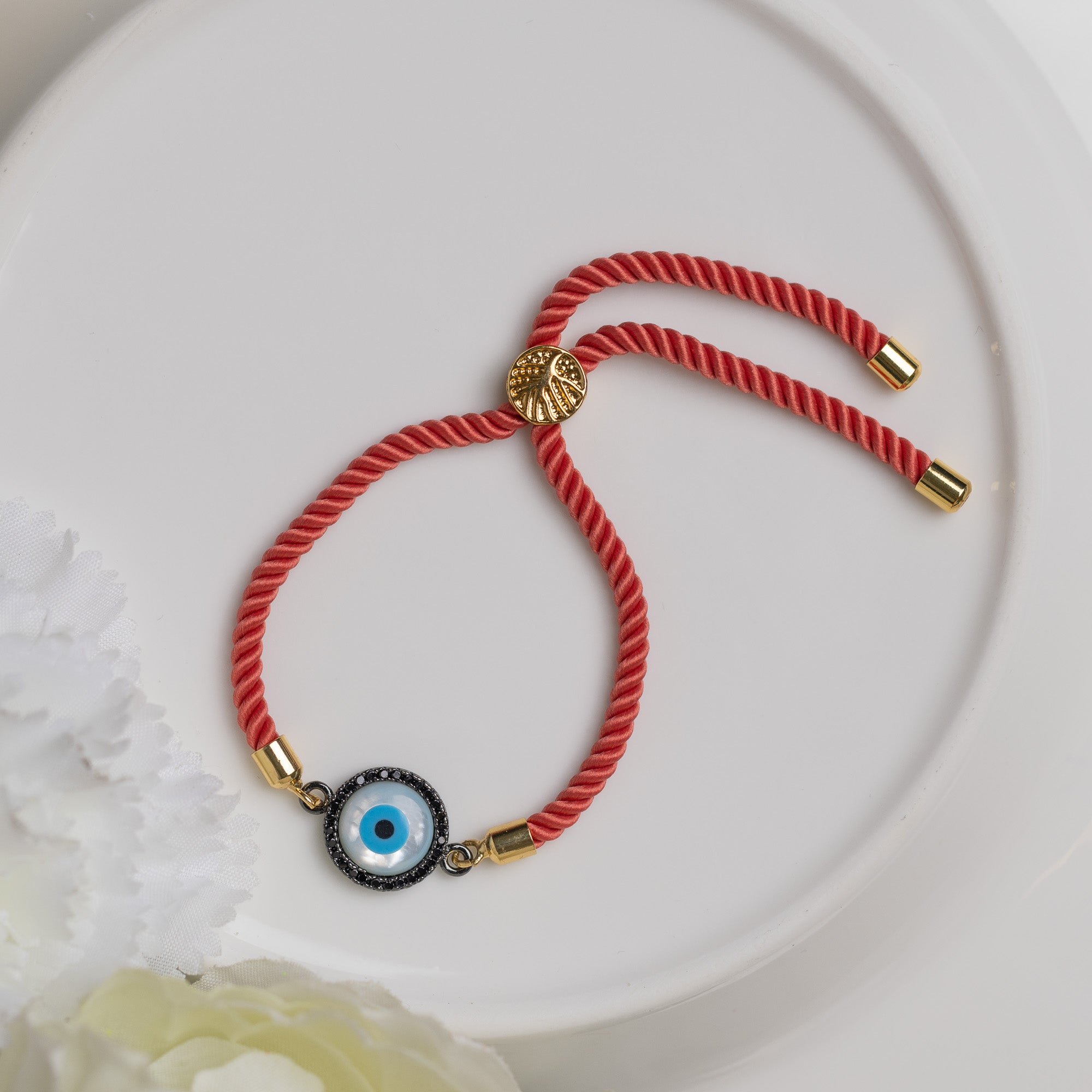 Evil Eye Bracelet - Edition 5 - Upakarna Evil Eye Bracelet - Edition 5 Round Evil Eye (small) Black(Default) Bracelet Drawstring bracelets Evil eye 41
