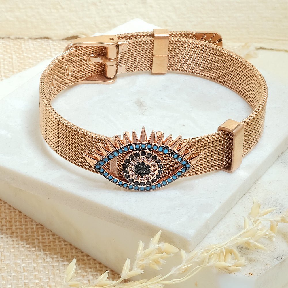 Eye - Shaped Evil Eye Watch Belt - Upakarnaproduct_type