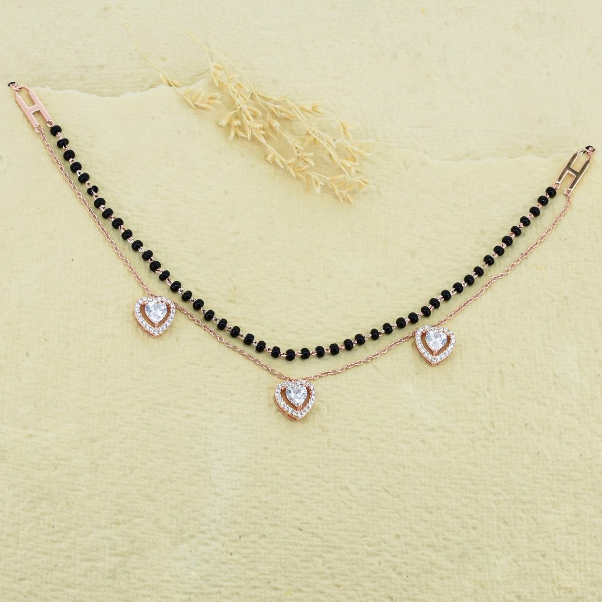 Heart Layered Mangalsutra Necklace - Upakarnaproduct_type