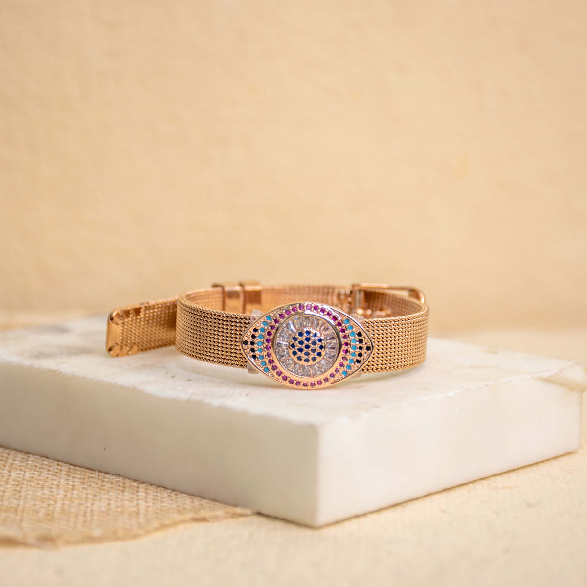Multicolor Evil Eye Watch Belt