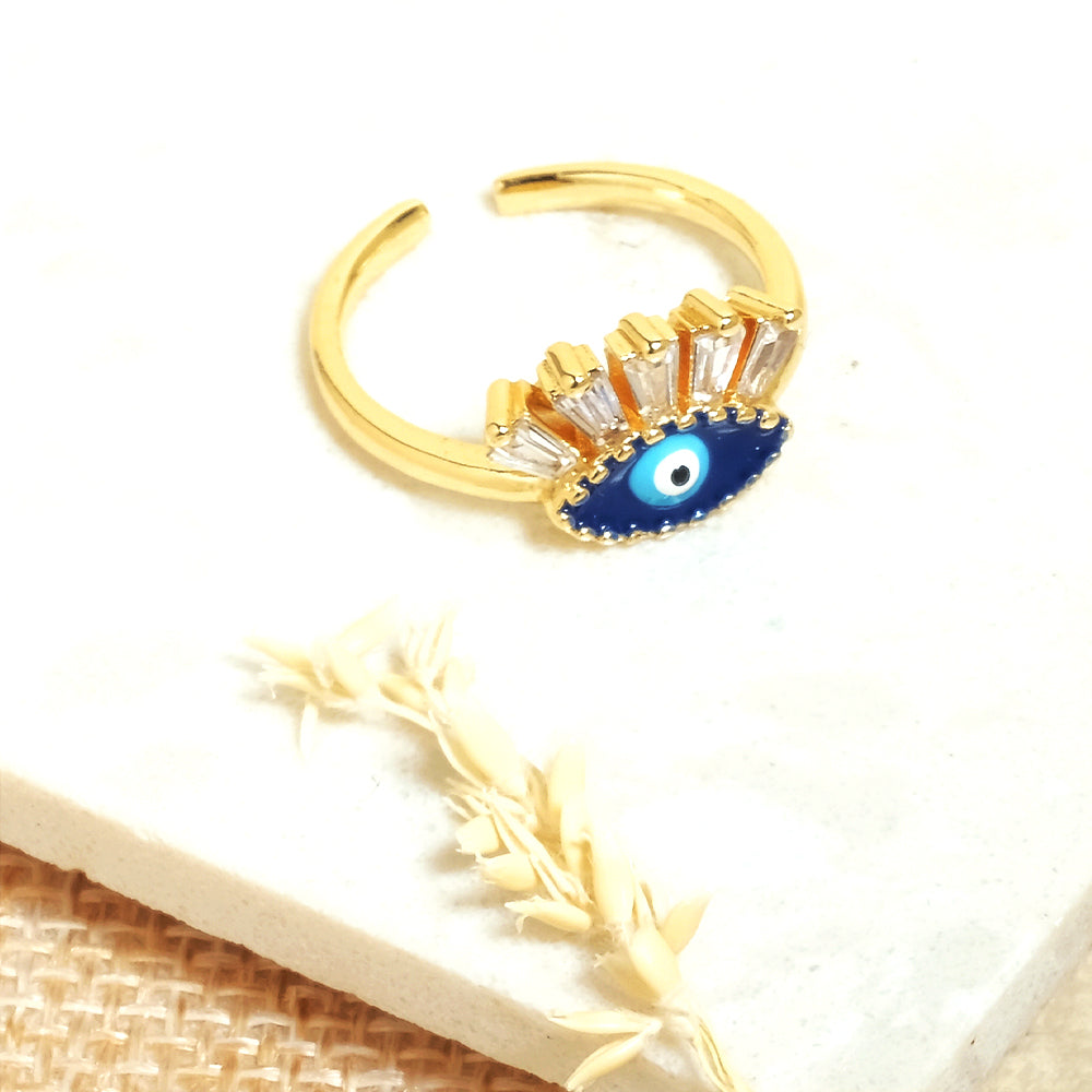 Evil Eye Lash Ring - Upakarna Jewelry