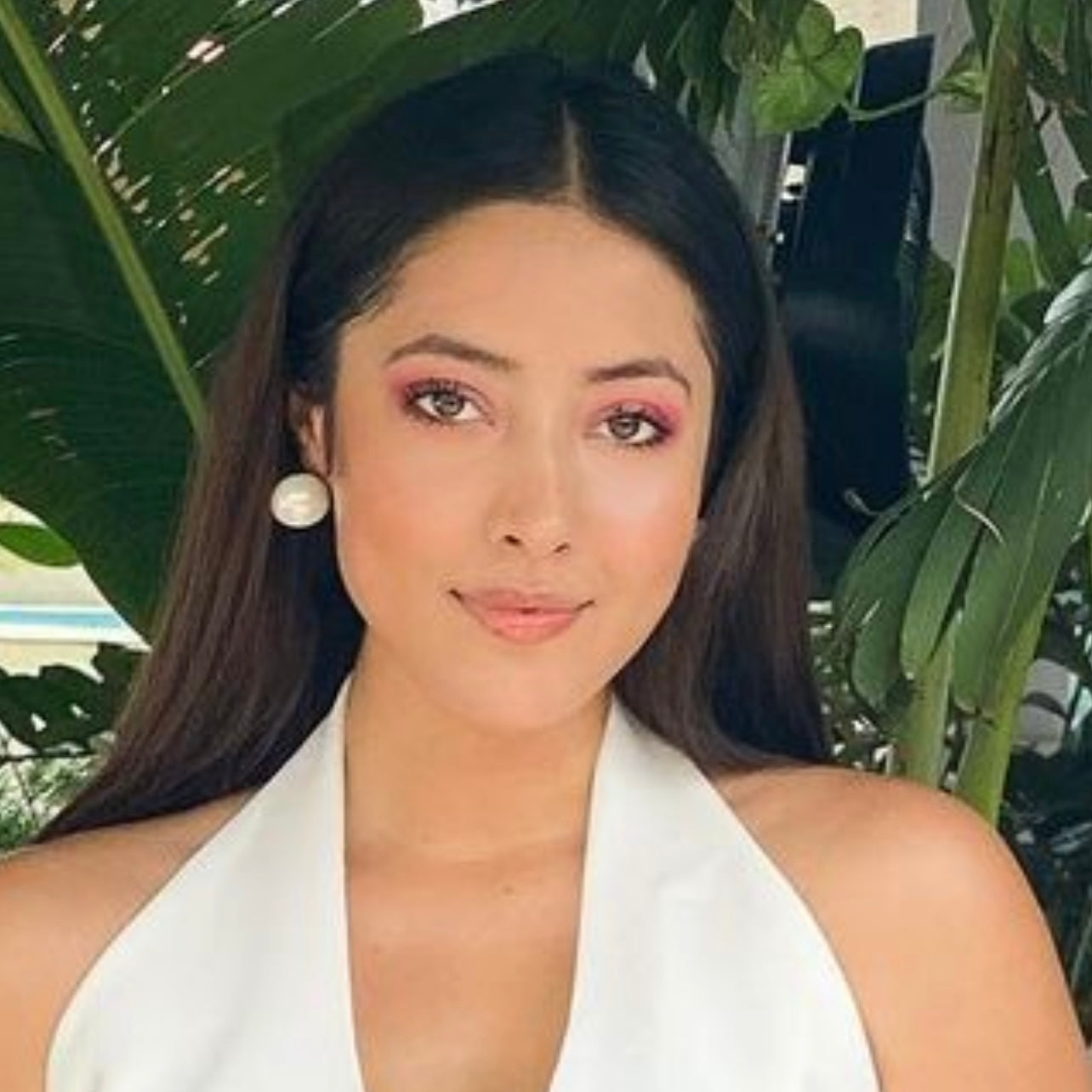 White Statement Pearl Ball Earrings - Upakarna Jewelry