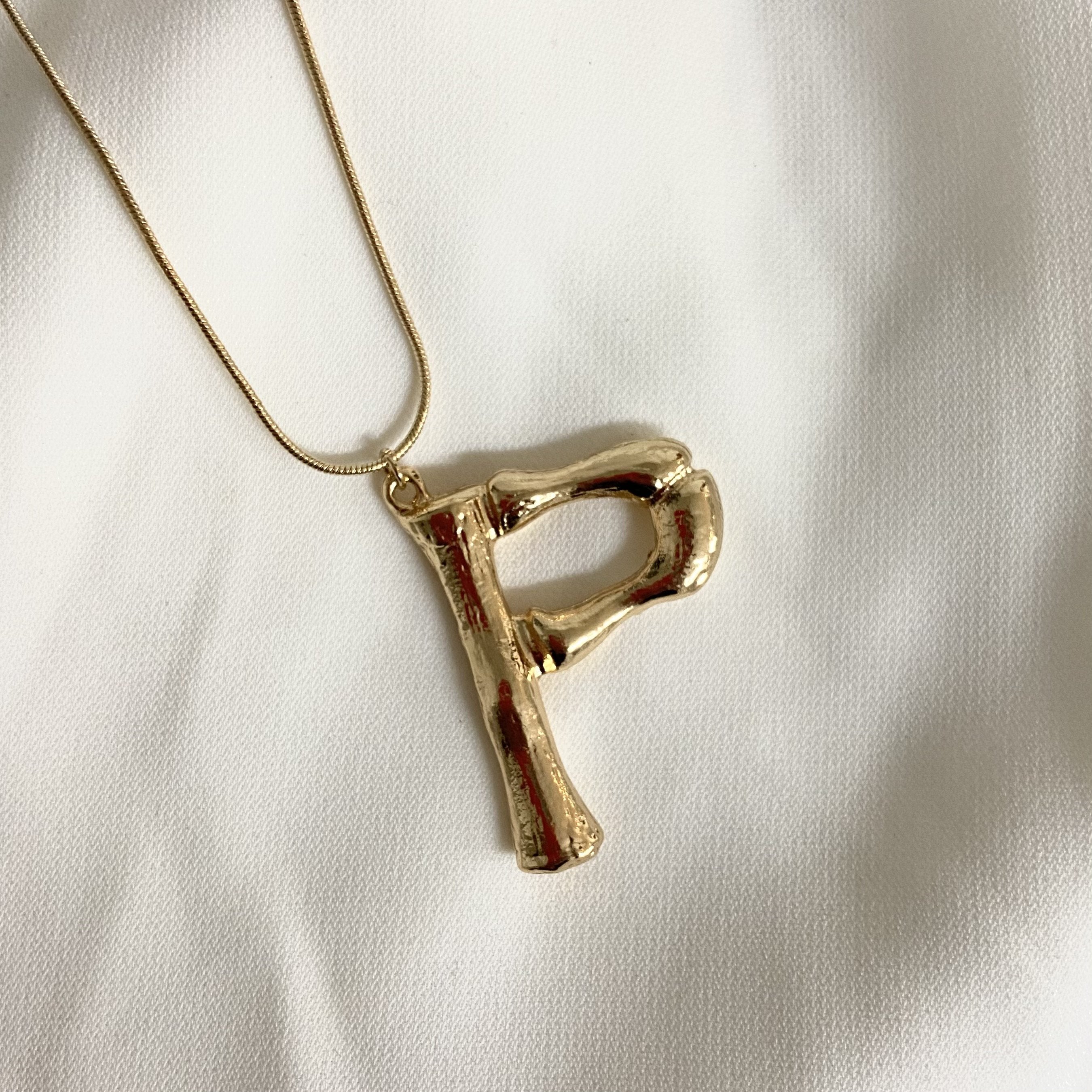 Initial Necklaces - Upakarna Initial Necklaces P A D golden 8