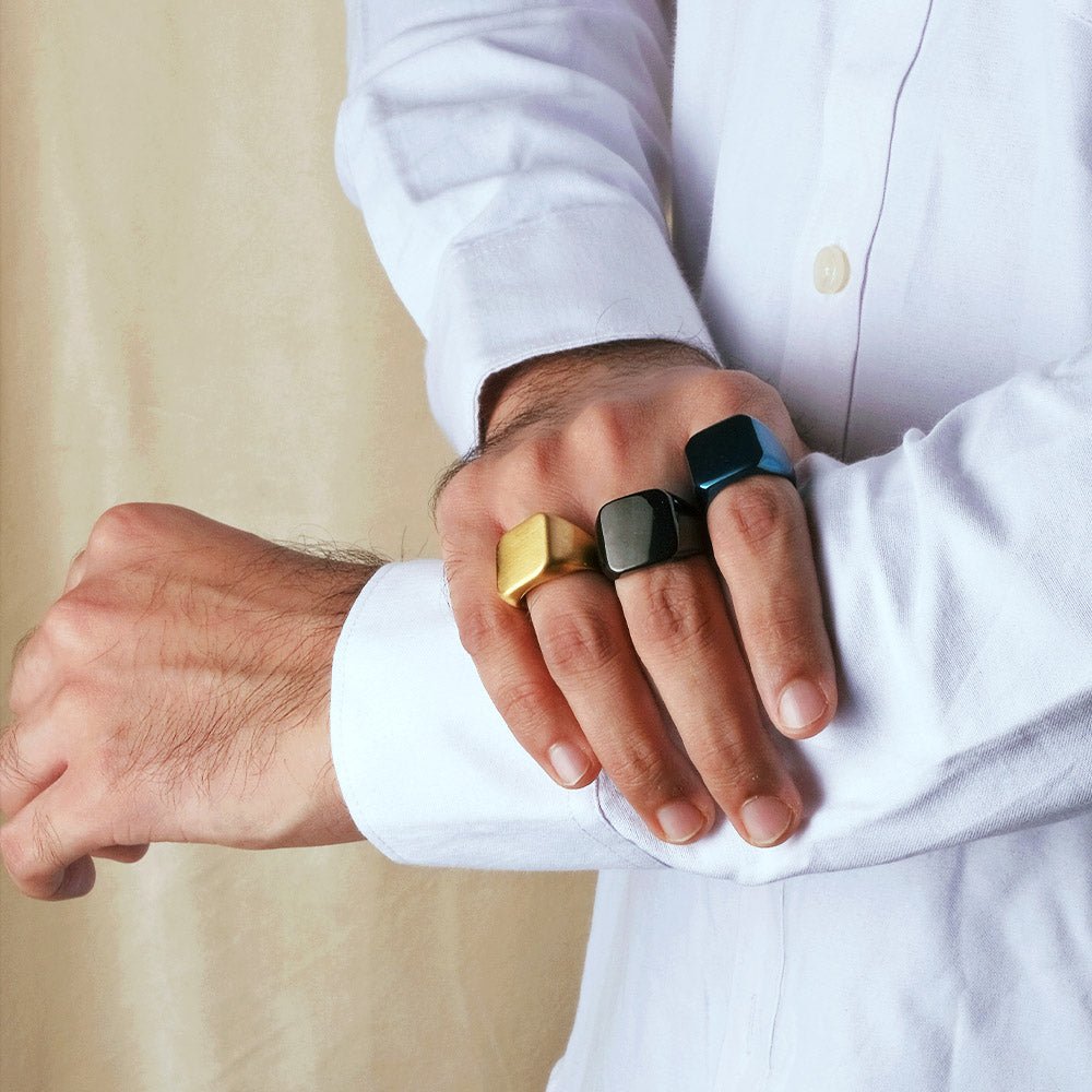 Matte Onyx Men Ring - Upakarnaproduct_type