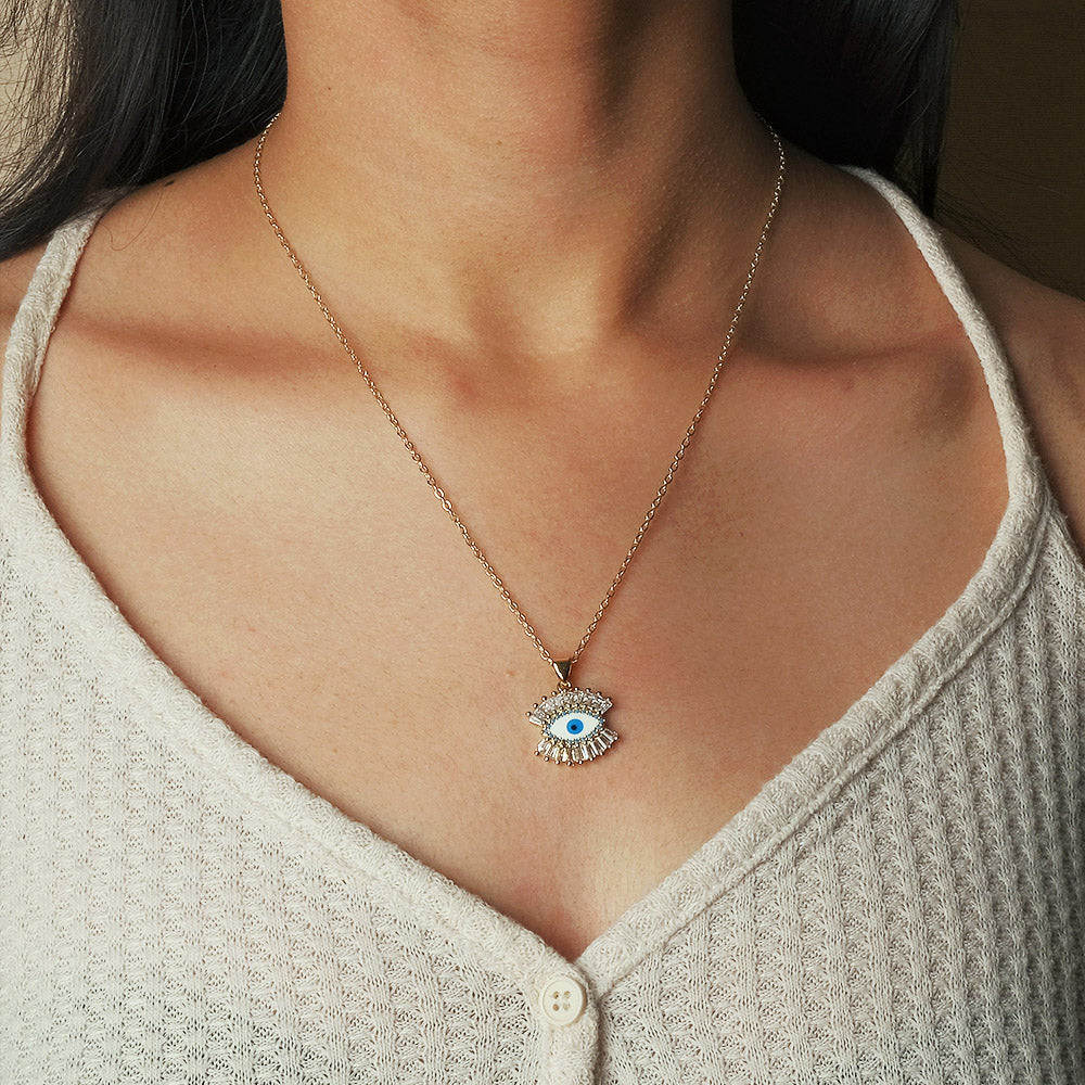 The Gazing Evil Eye Necklace