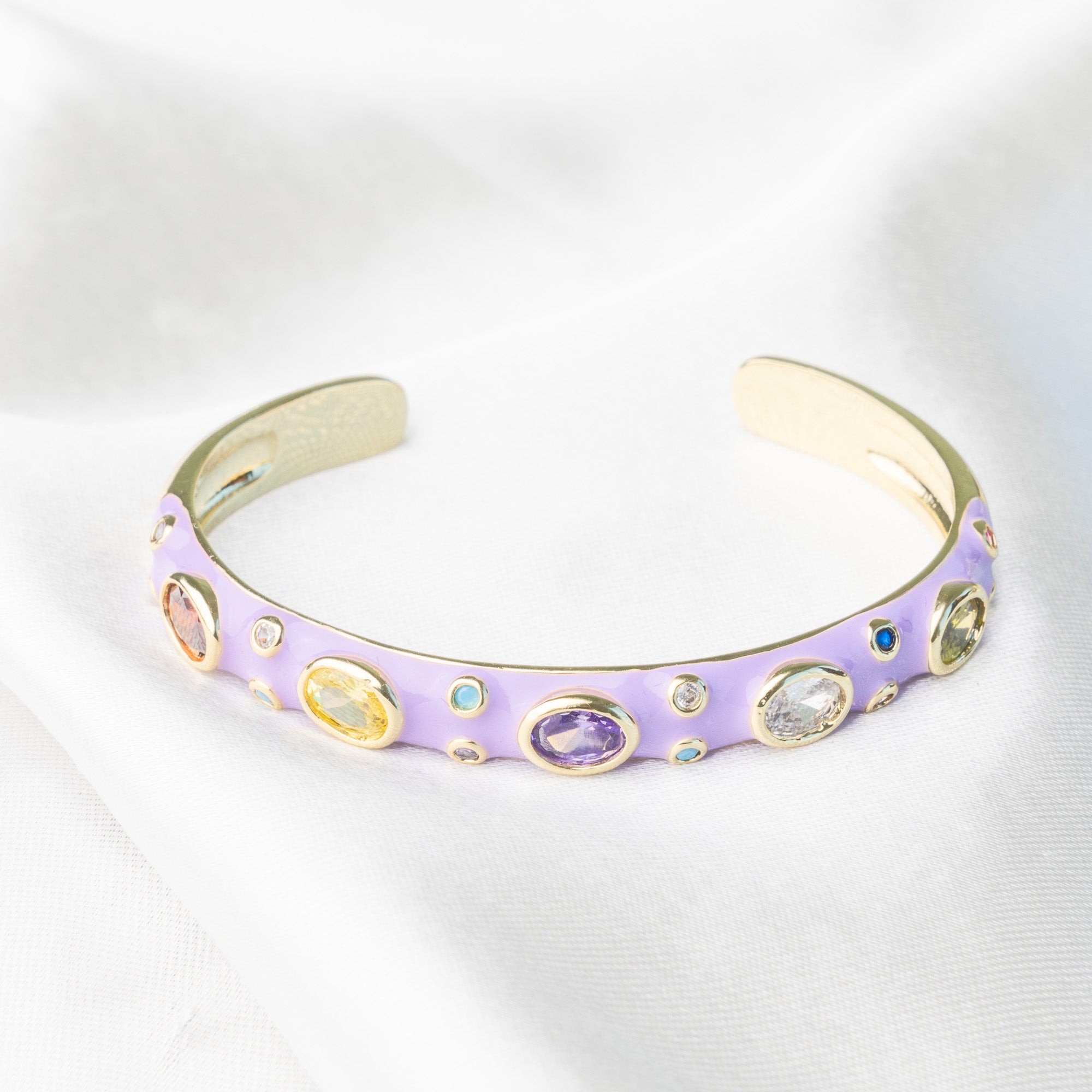 Pastel Rainbow Bangle Cuffs - Upakarna Pastel Rainbow Bangle Cuffs Lavender adjustable bangle Adjustable bangles bangles 2