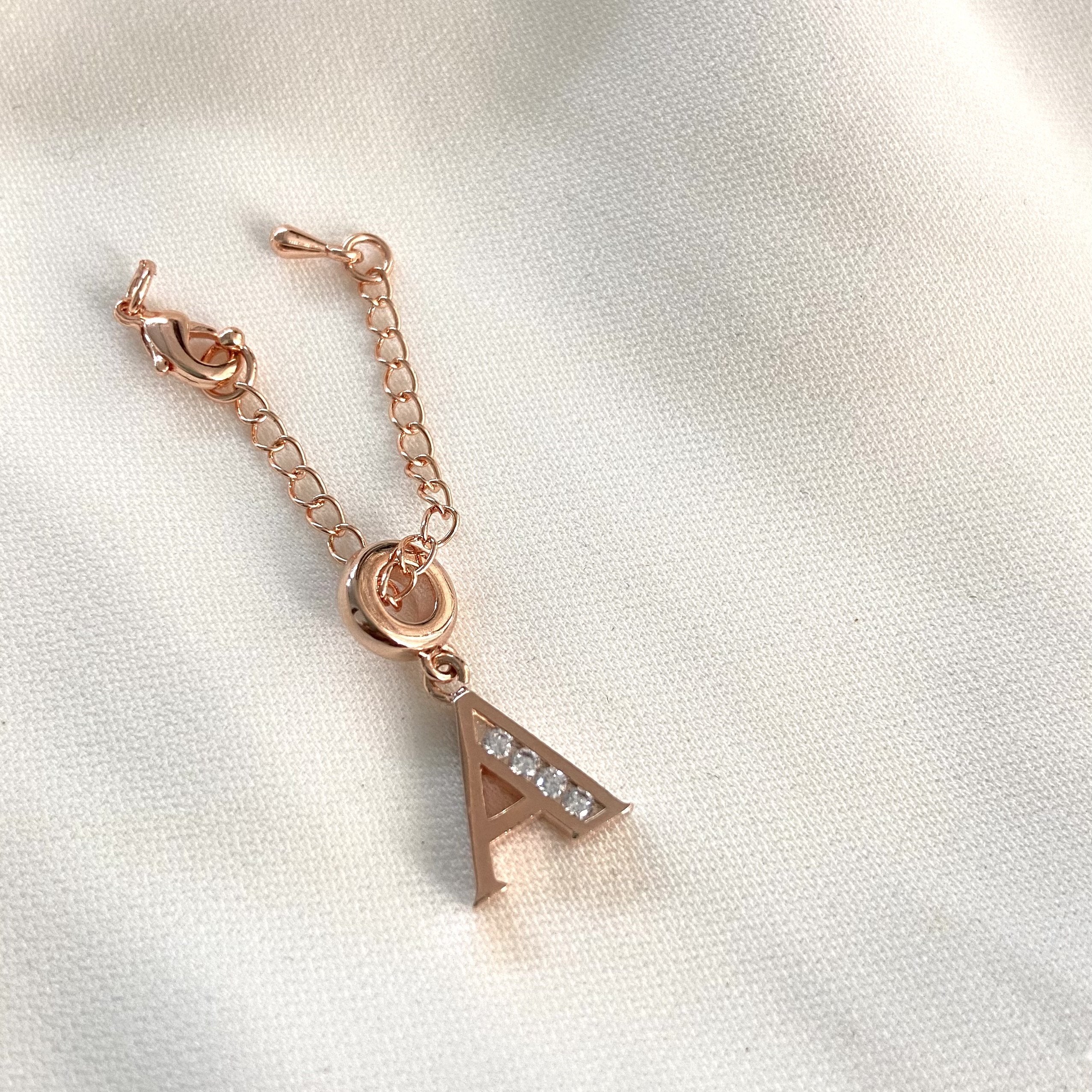 A Rosegold Initial Watch Charm - Upakarna Jewelry