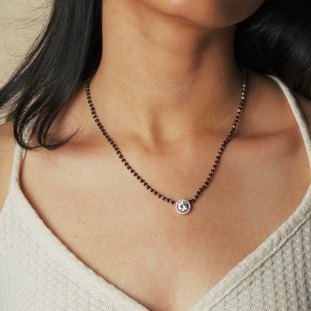 Round Diamond Mangalsutra Necklace - Upakarnaproduct_type