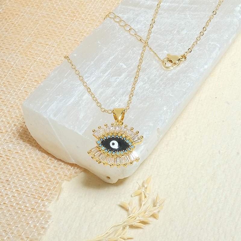 The Gazing Evil Eye Necklace - Upakarna