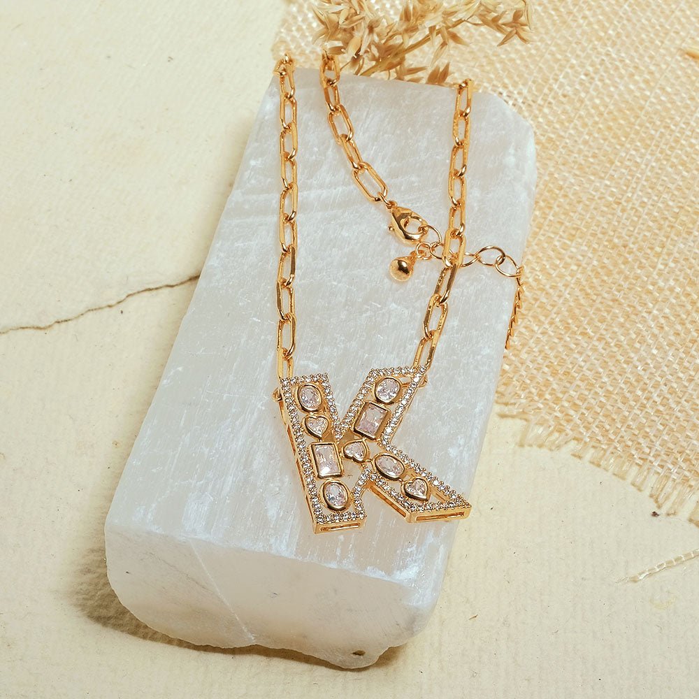 The Studded Initial Link Chain - Upakarnaproduct_type