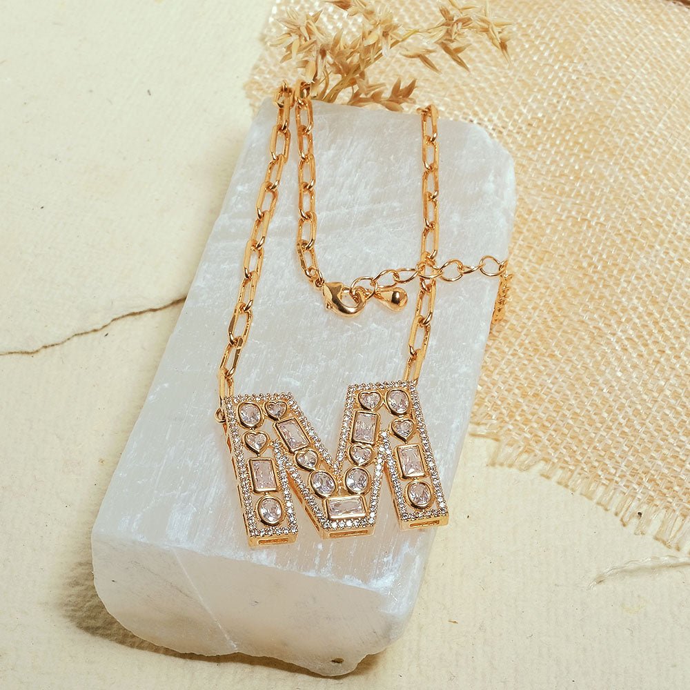 The Studded Initial Link Chain - Upakarnaproduct_type