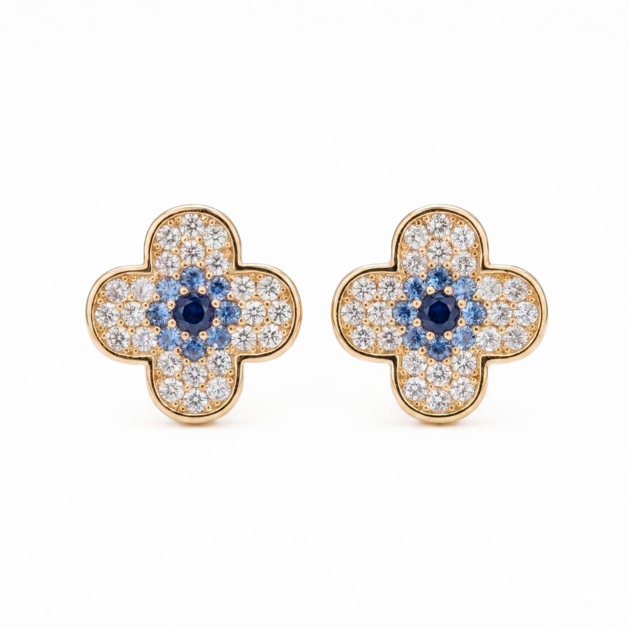 Crystal Clover Stud