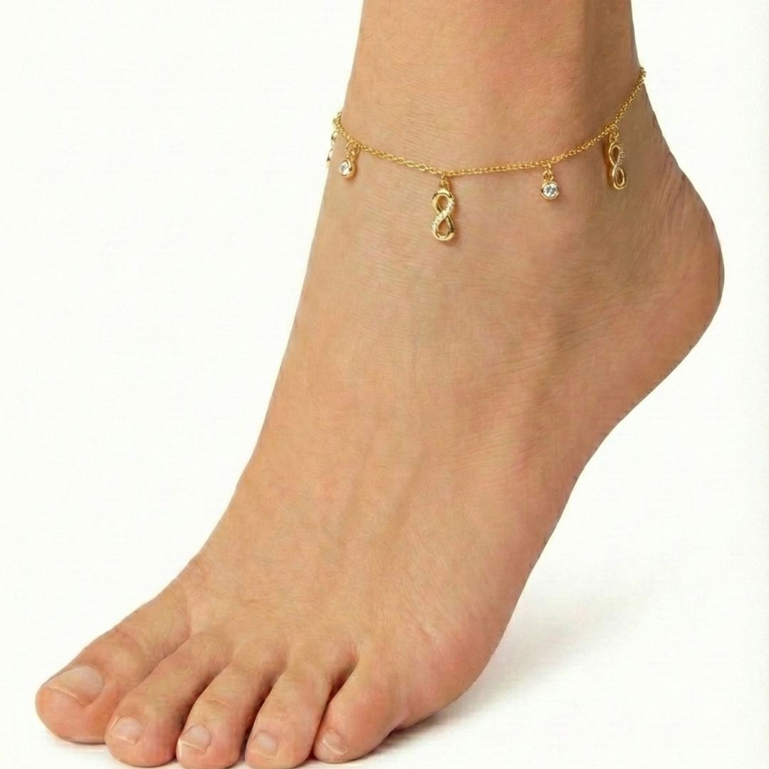 Sparkle Infinity Anklet