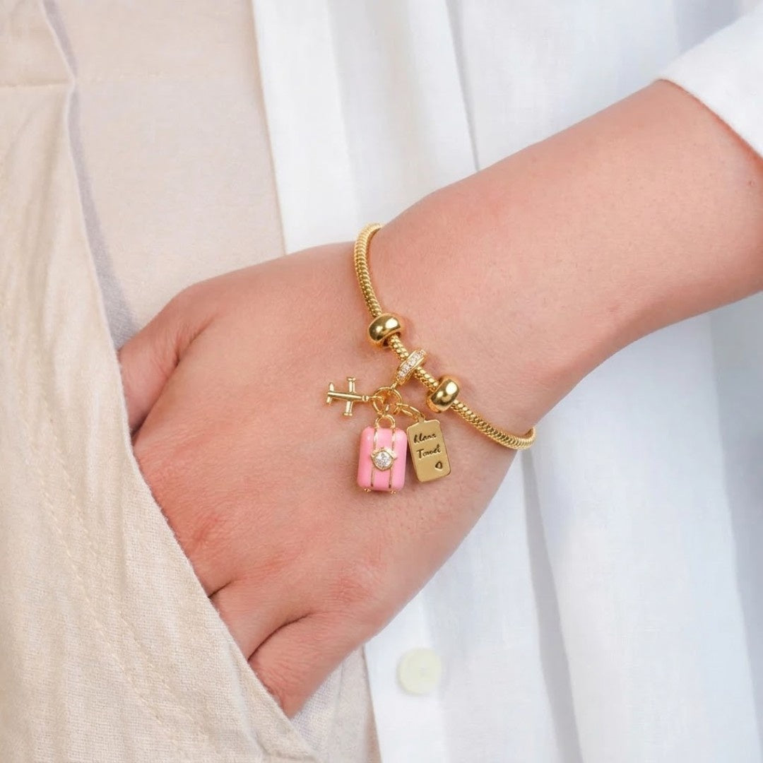 Travel Diary Charm Bracelet