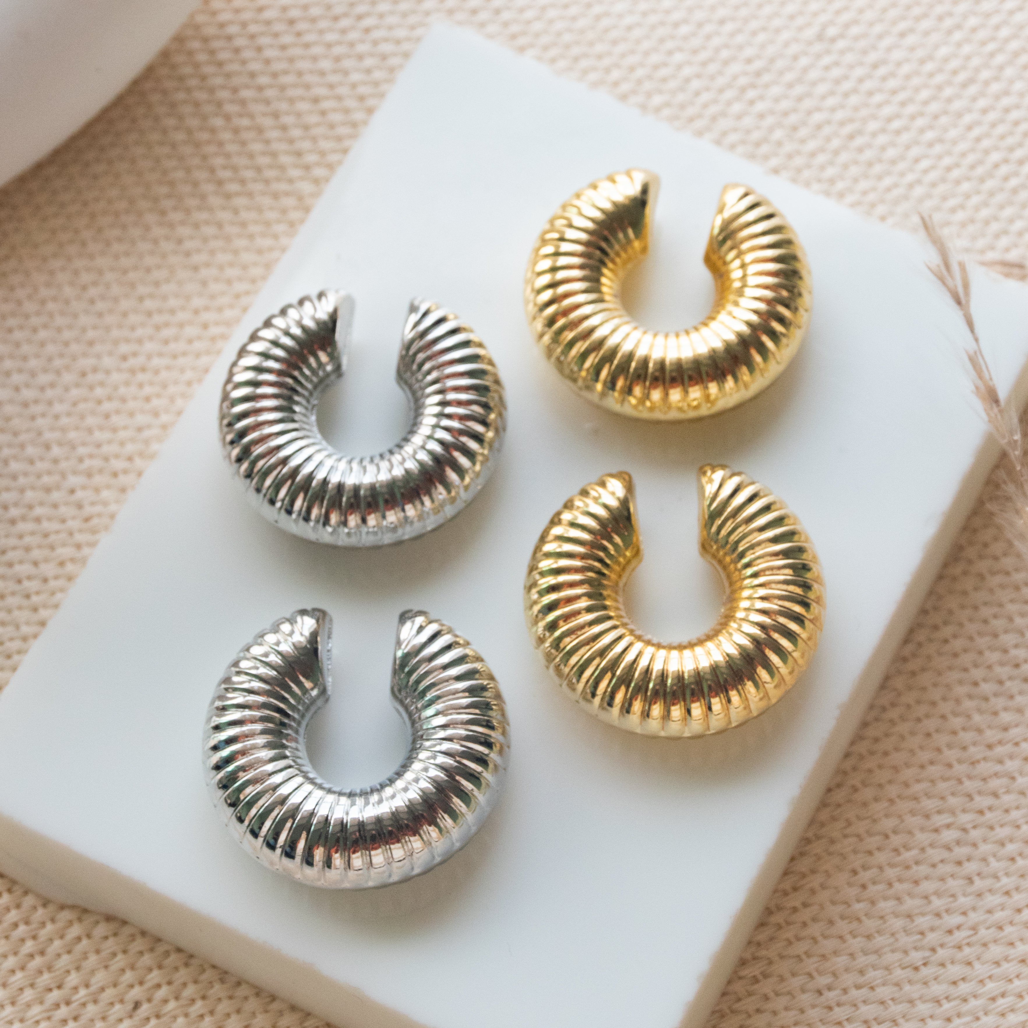 Plush Patterned Ear Cuff