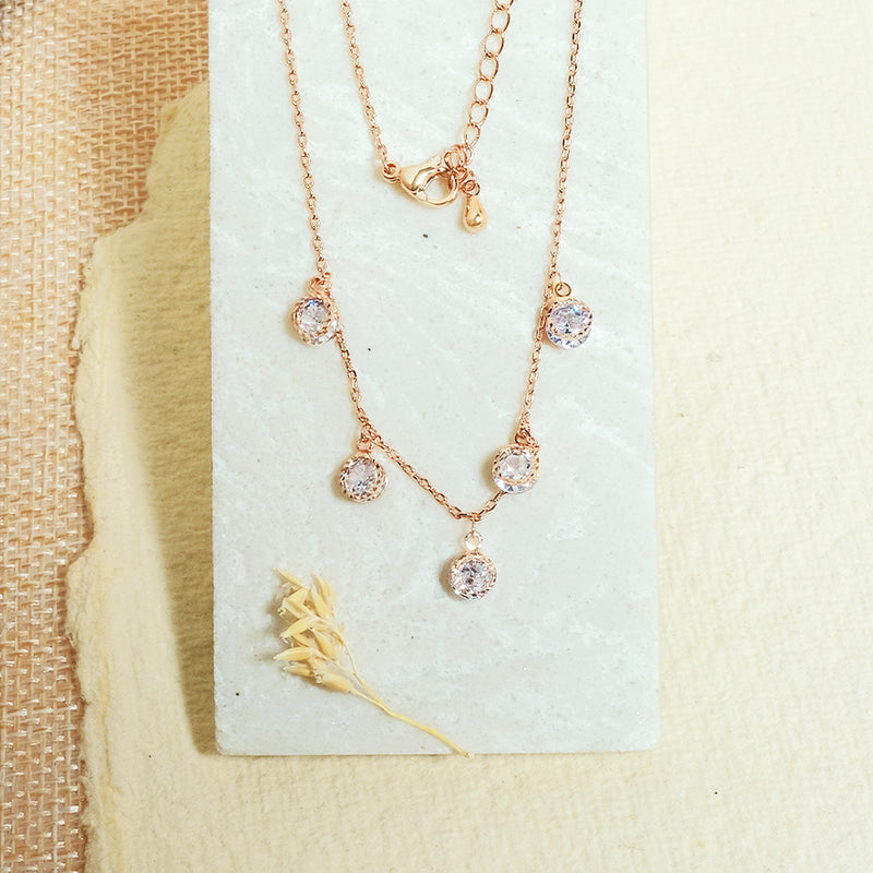 The Five Diamond Charm Necklace + Gift Box