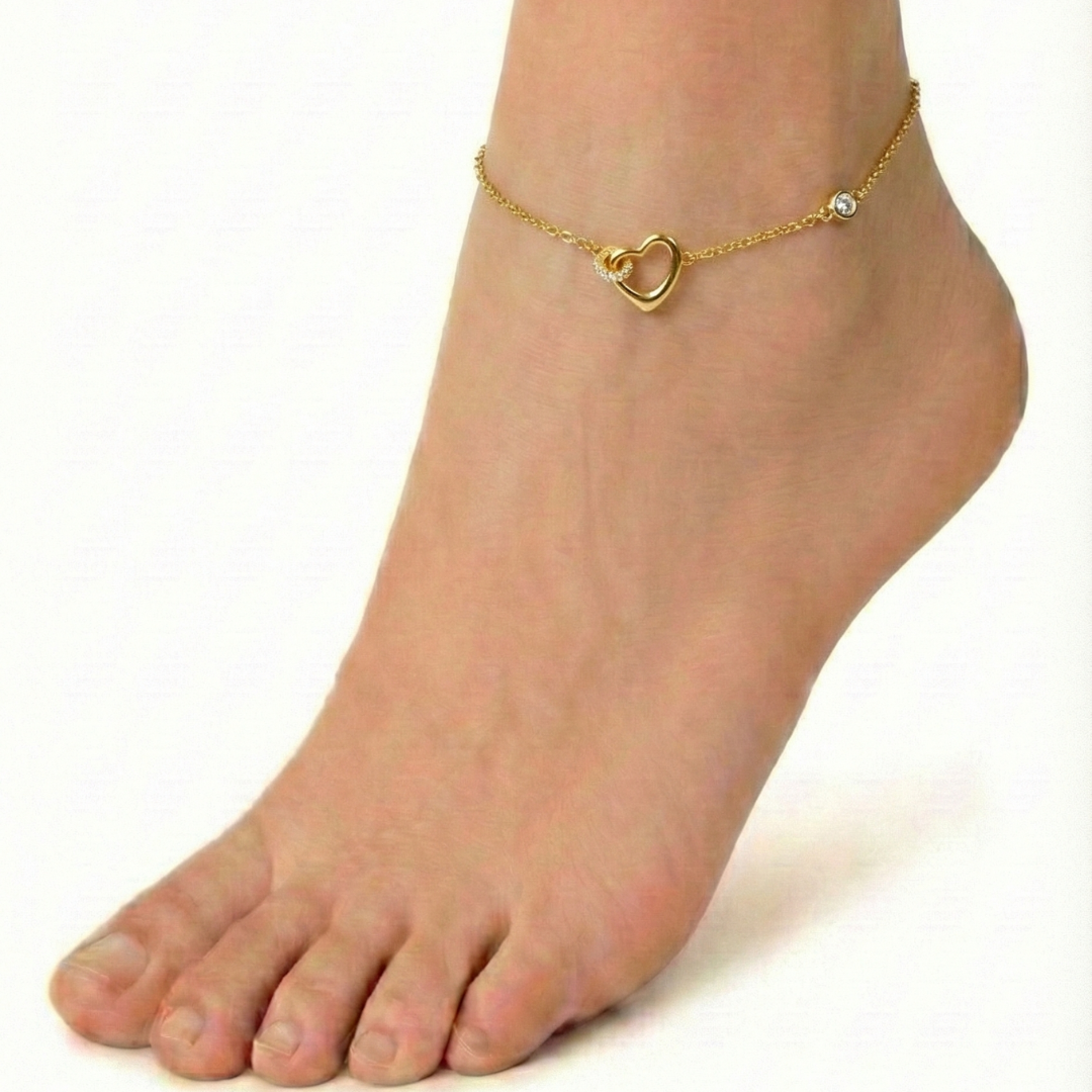 Dainty Heart Anklet