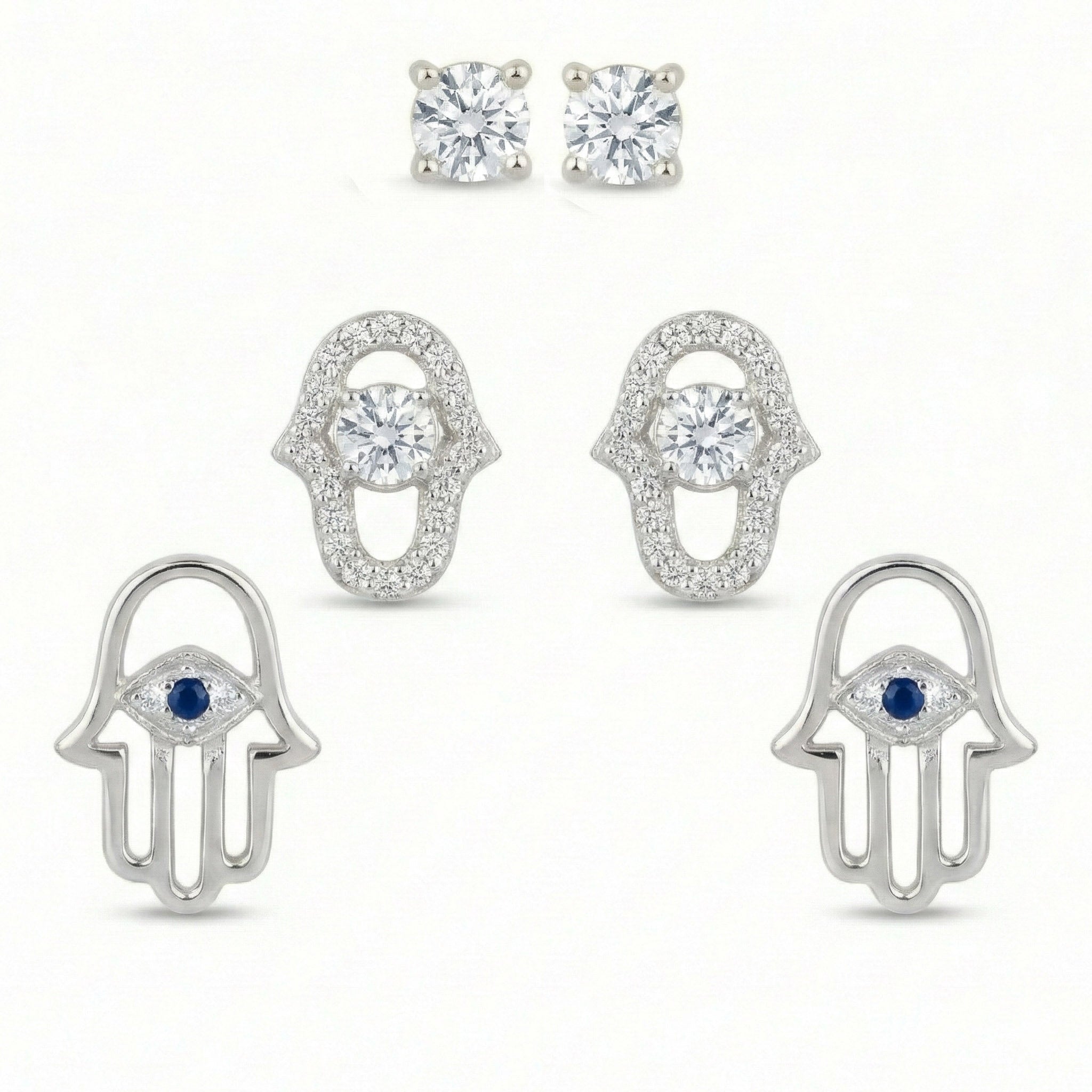 Glittering Hamsa Stack