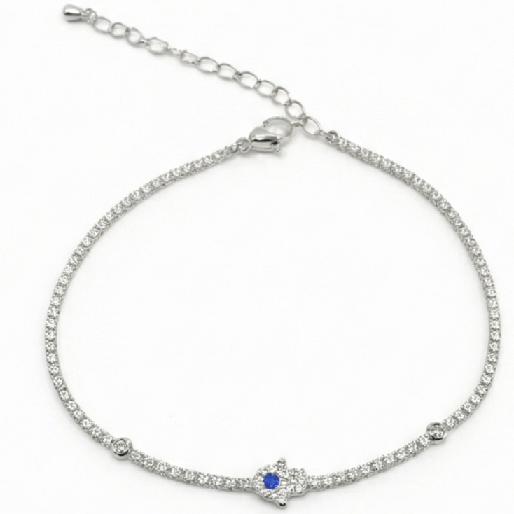 Glistening Hamsa Bracelet