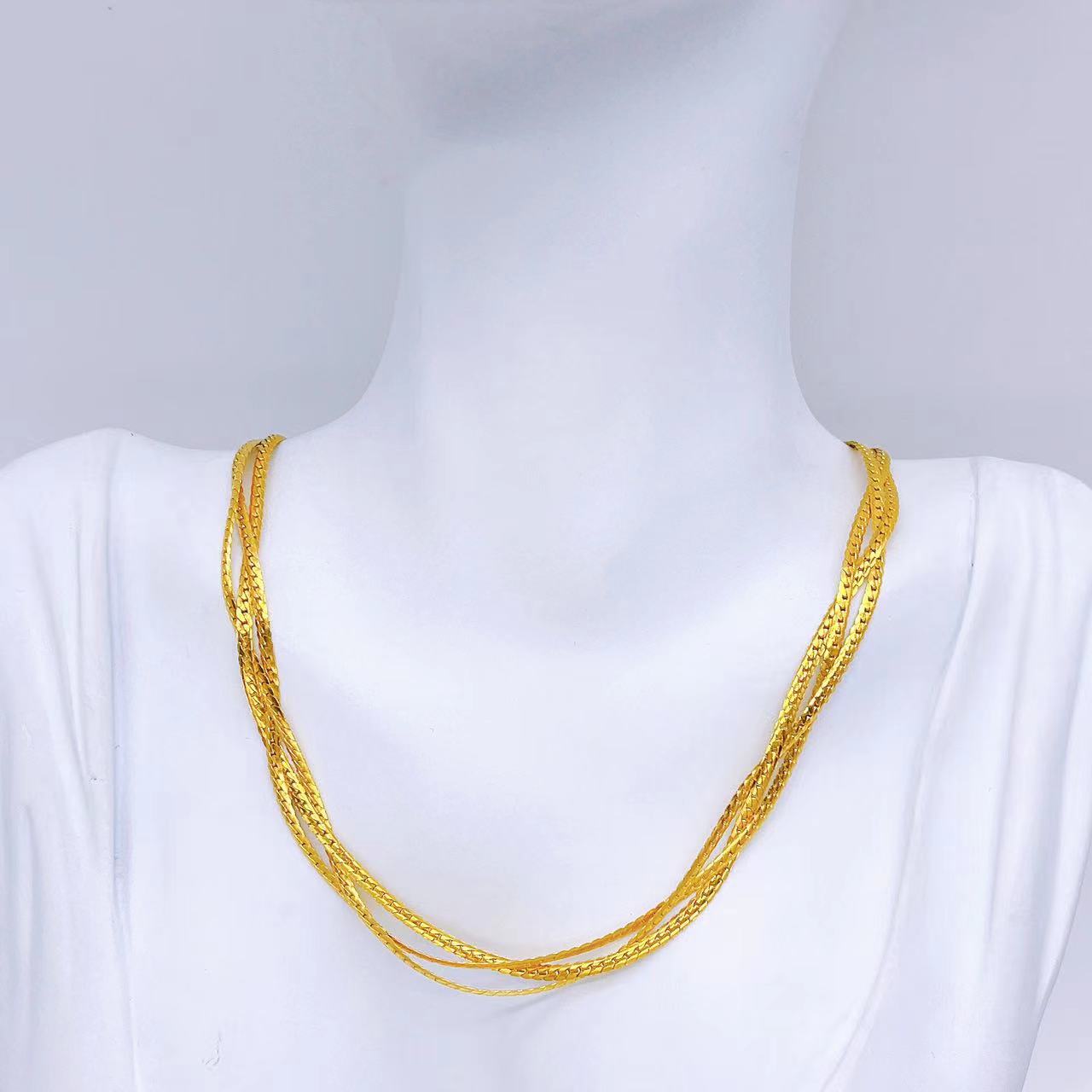 Trio Twisted Necklace