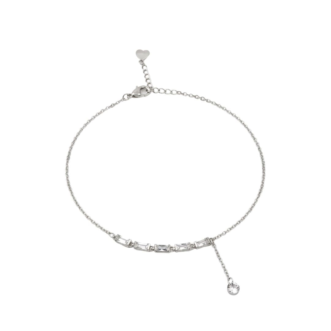 Cascading Crystal Anklet