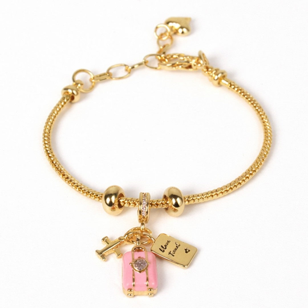Travel Diary Charm Bracelet