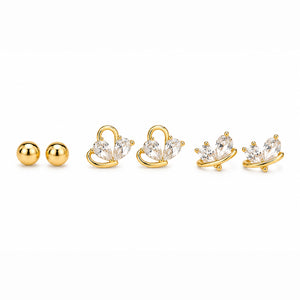 Angel Wings Earring Stack | Anti-tarnish