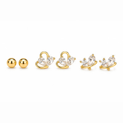 Angel Wings Earring Stack | Anti-tarnish