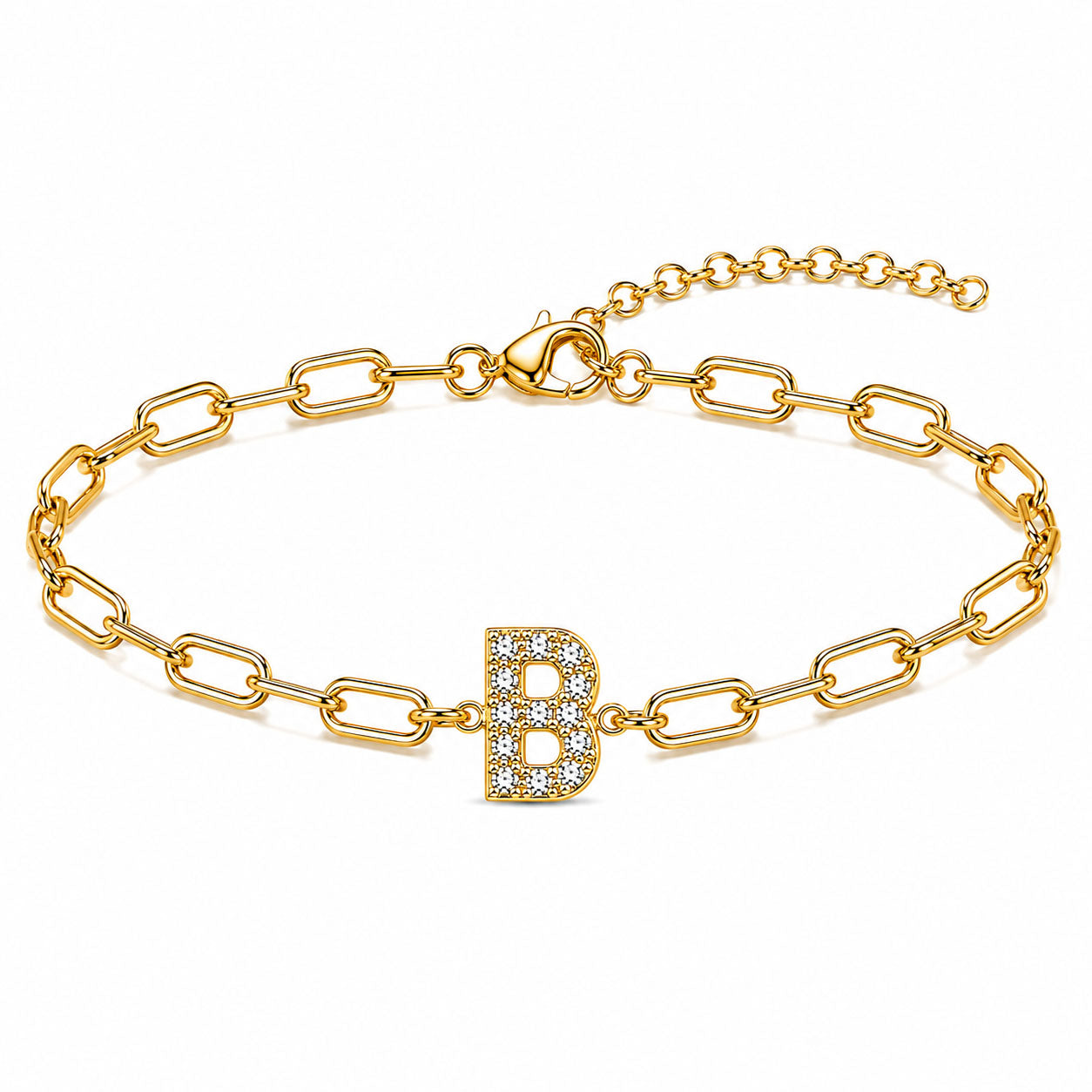 Initial Link Bracelet