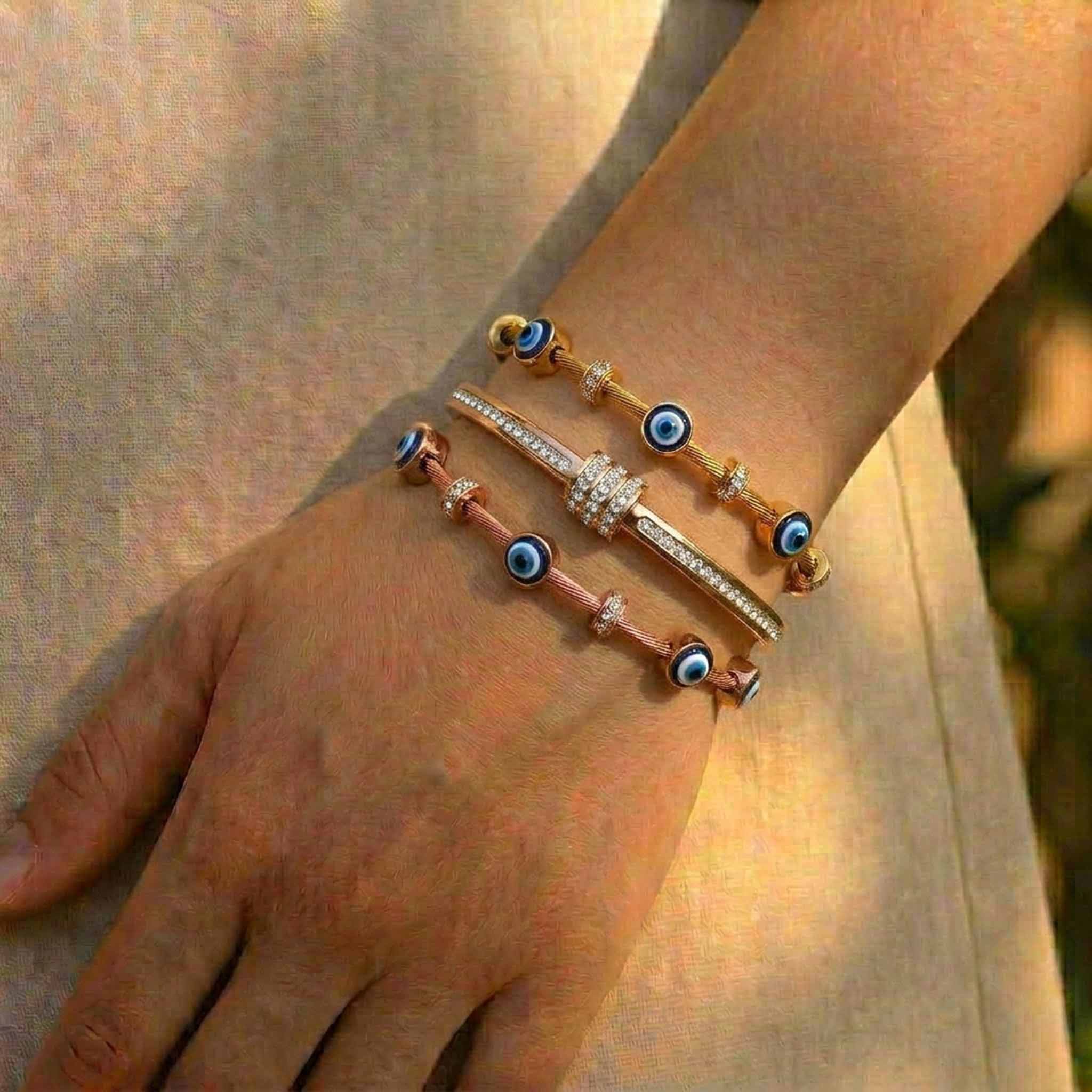 Evil Eye Luxe Bangle Stack (30% OFF)