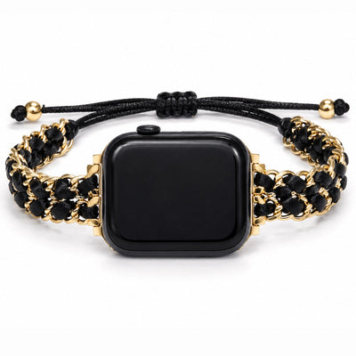 Black Gold Weave Watch Strap | Anti-tarnish | Watch Accessory