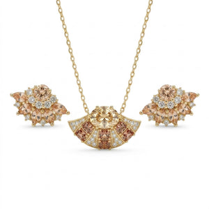 Champagne Fleur 925 Sterling Silver Necklace