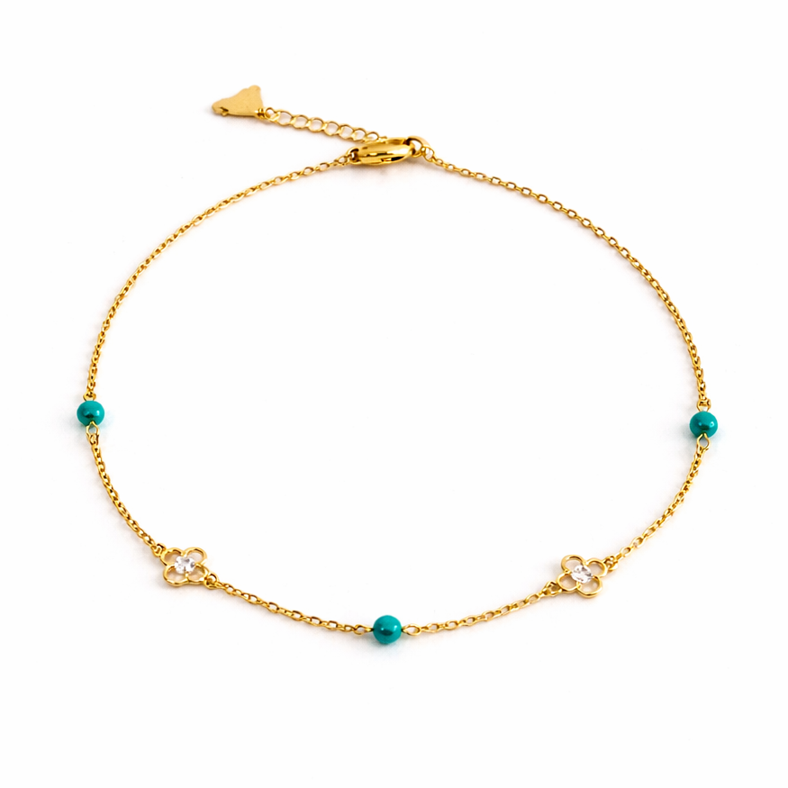 Dainty Clover Anklet
