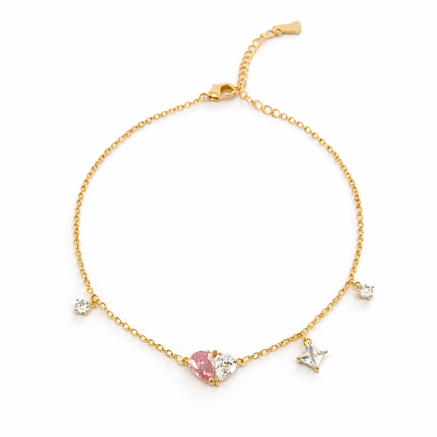 Sweetheart Sparkle Anklet