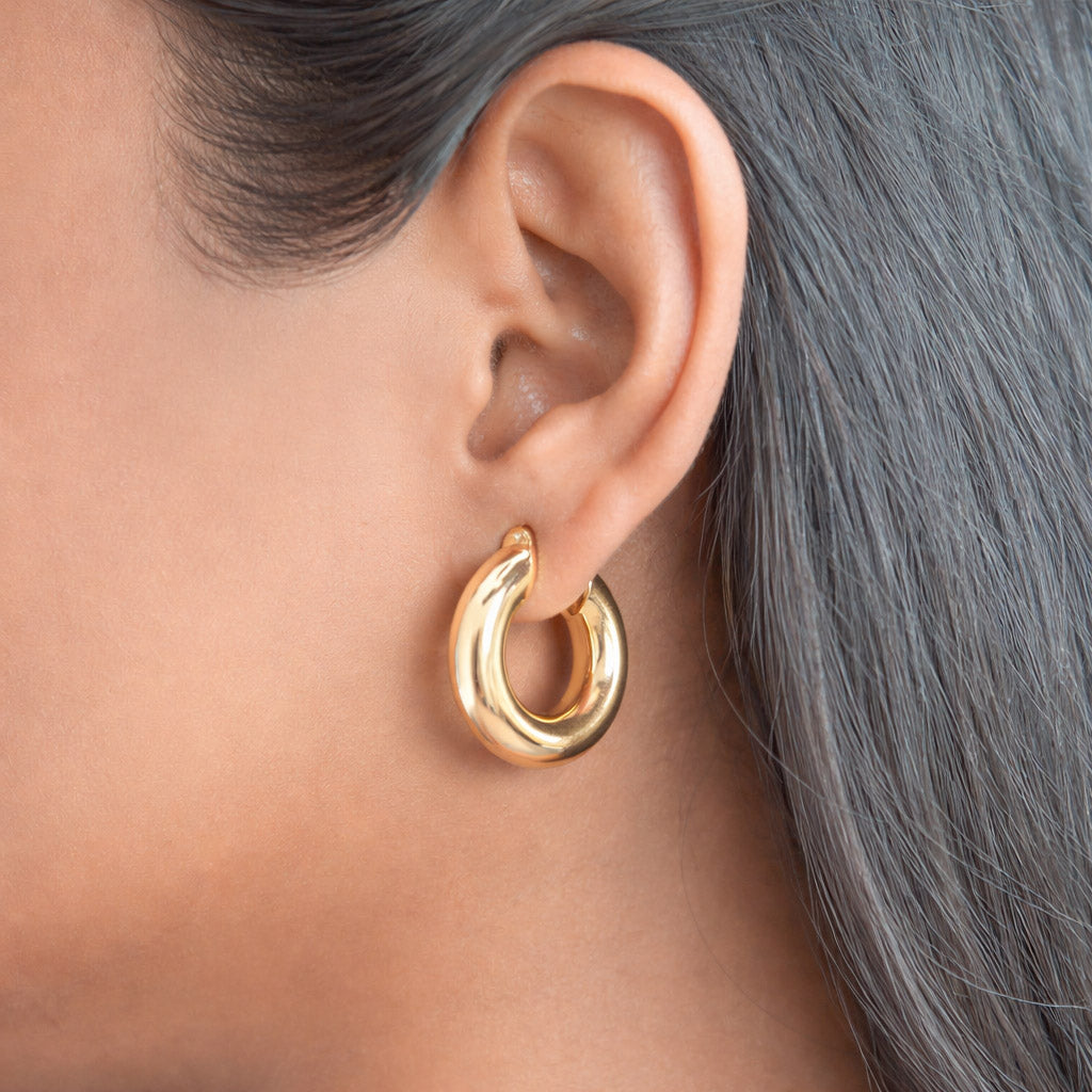 Big Cloudy Hoop Earrings