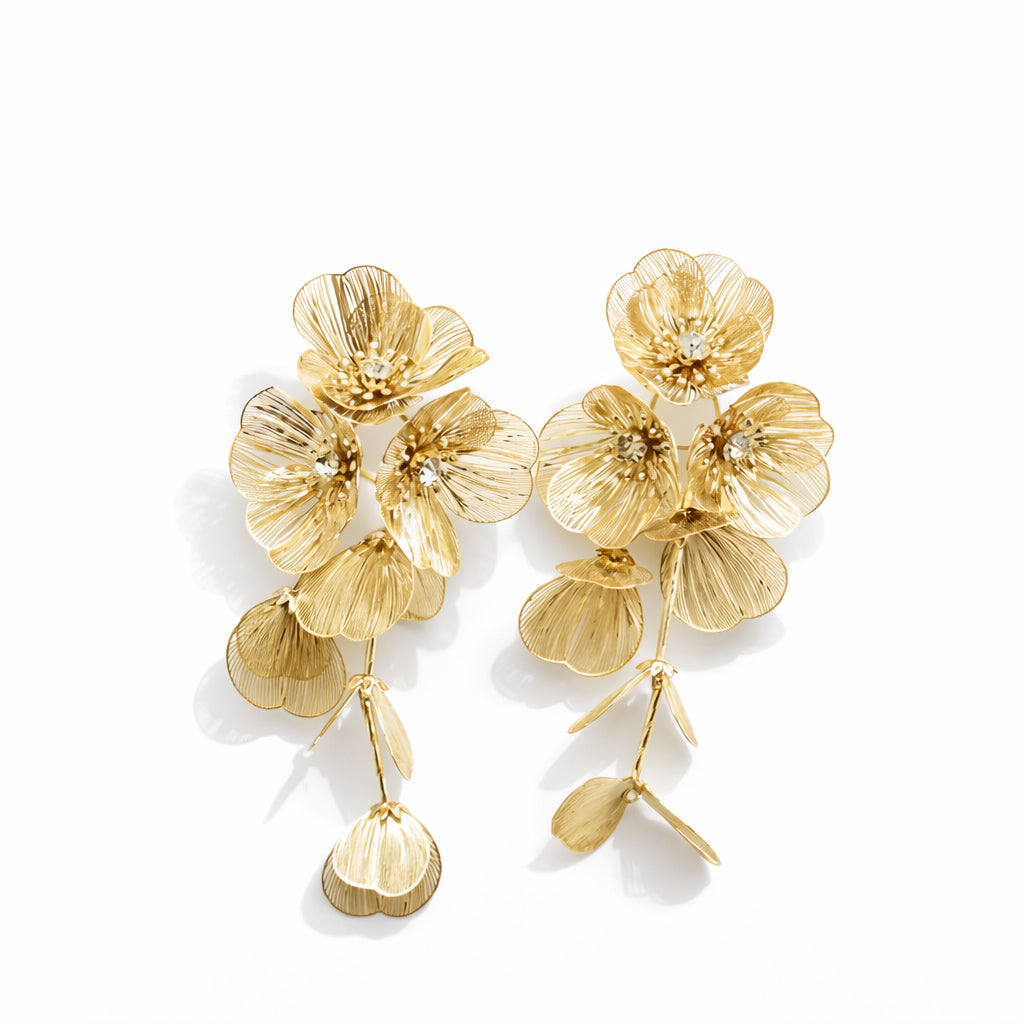 Wildflower Tassel Statement Earrings