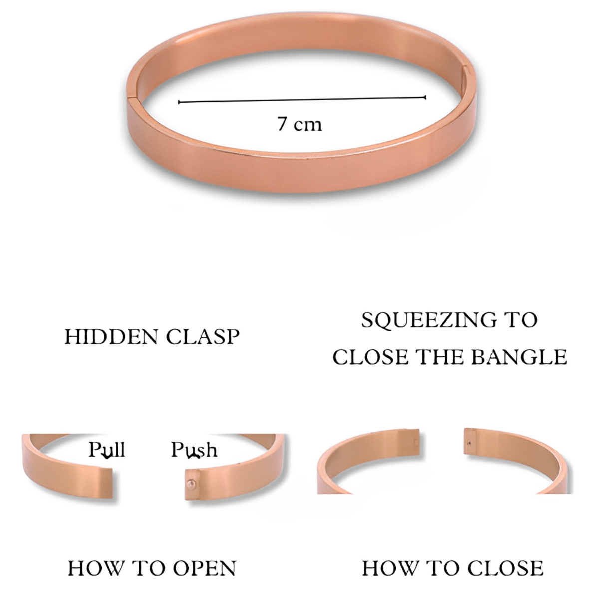 Classic solid men’s kada with a sleek matte finish and anti-tarnish design, available in rosegold, silver, golden, and black, perfect for everyday wear and effortless masculine styling.
