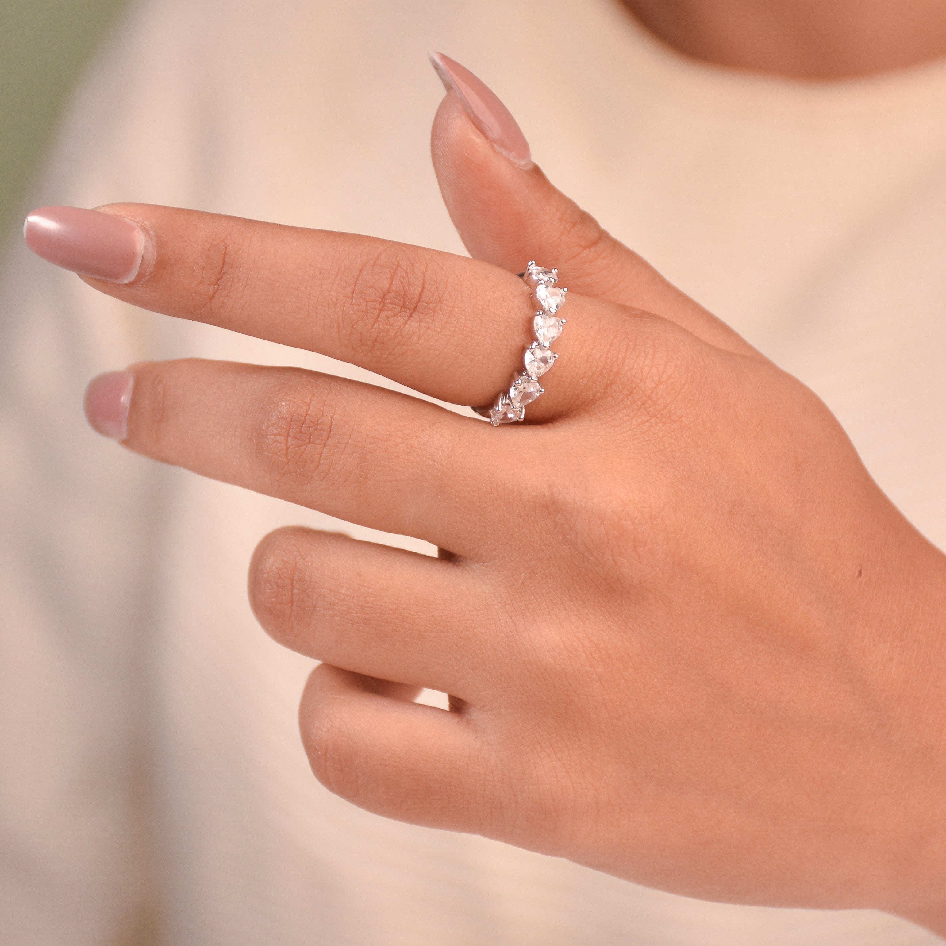 Heartlet Diamond Embrace Ring