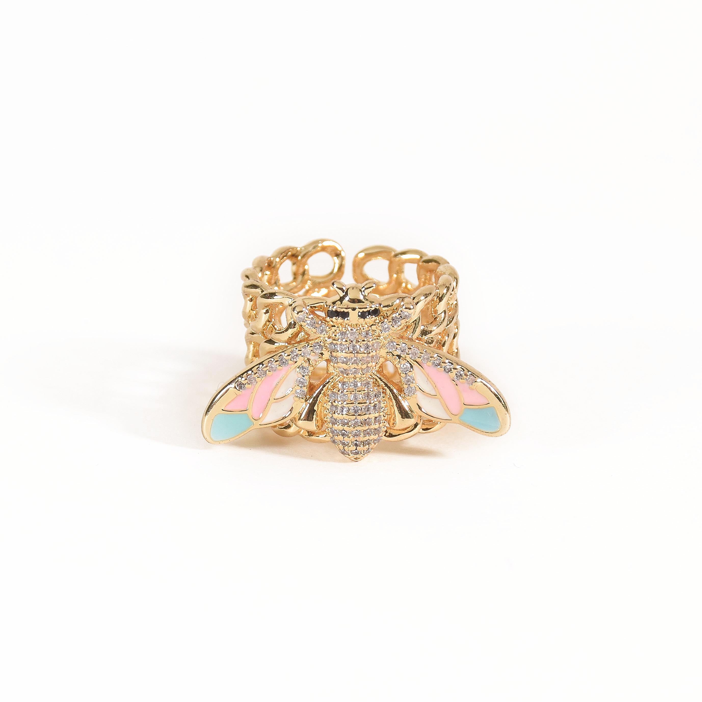 Vibrant Bee Band Rings